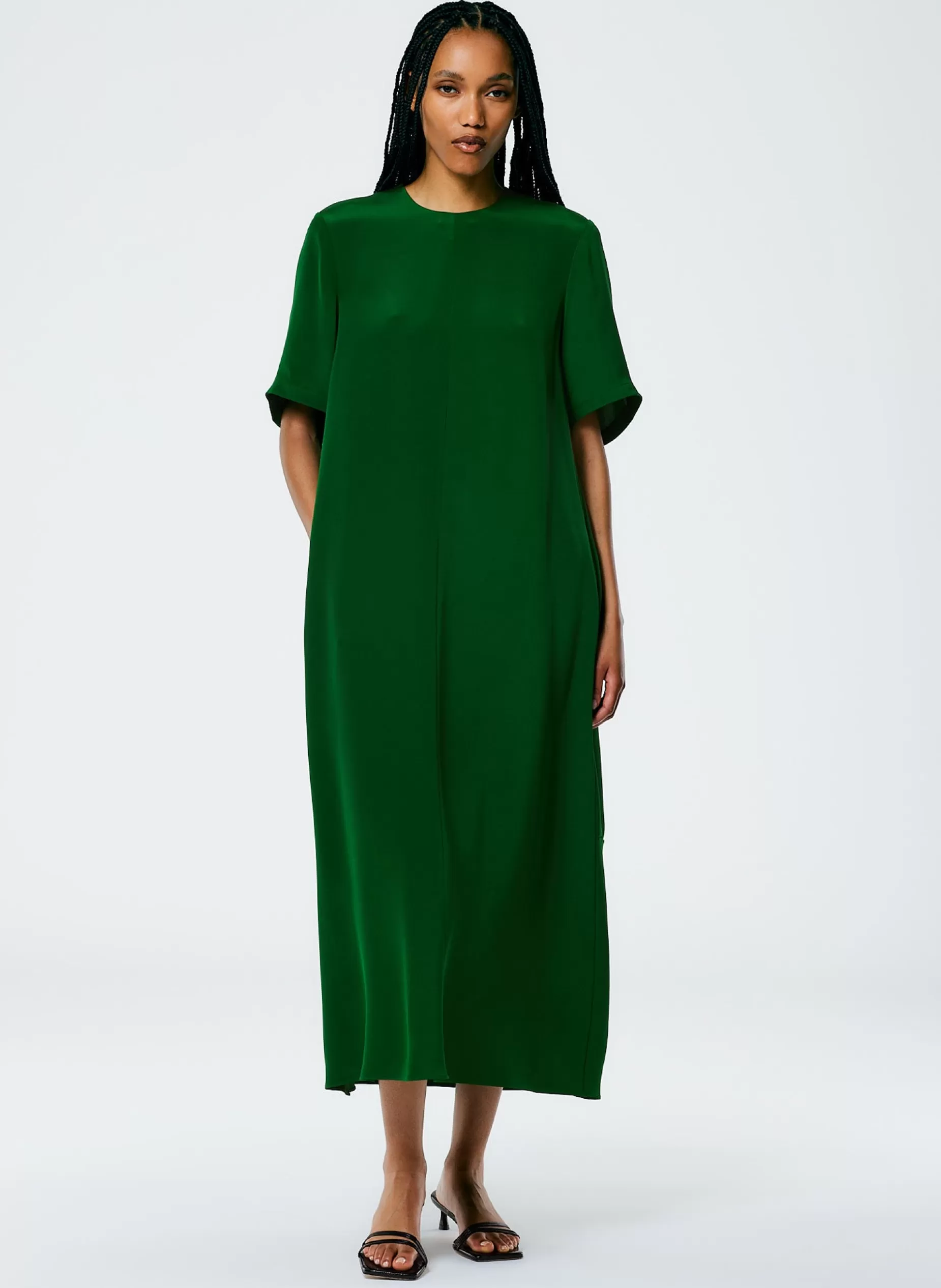 Tibi Dresses-4 Ply Silk T-Shirt Dress