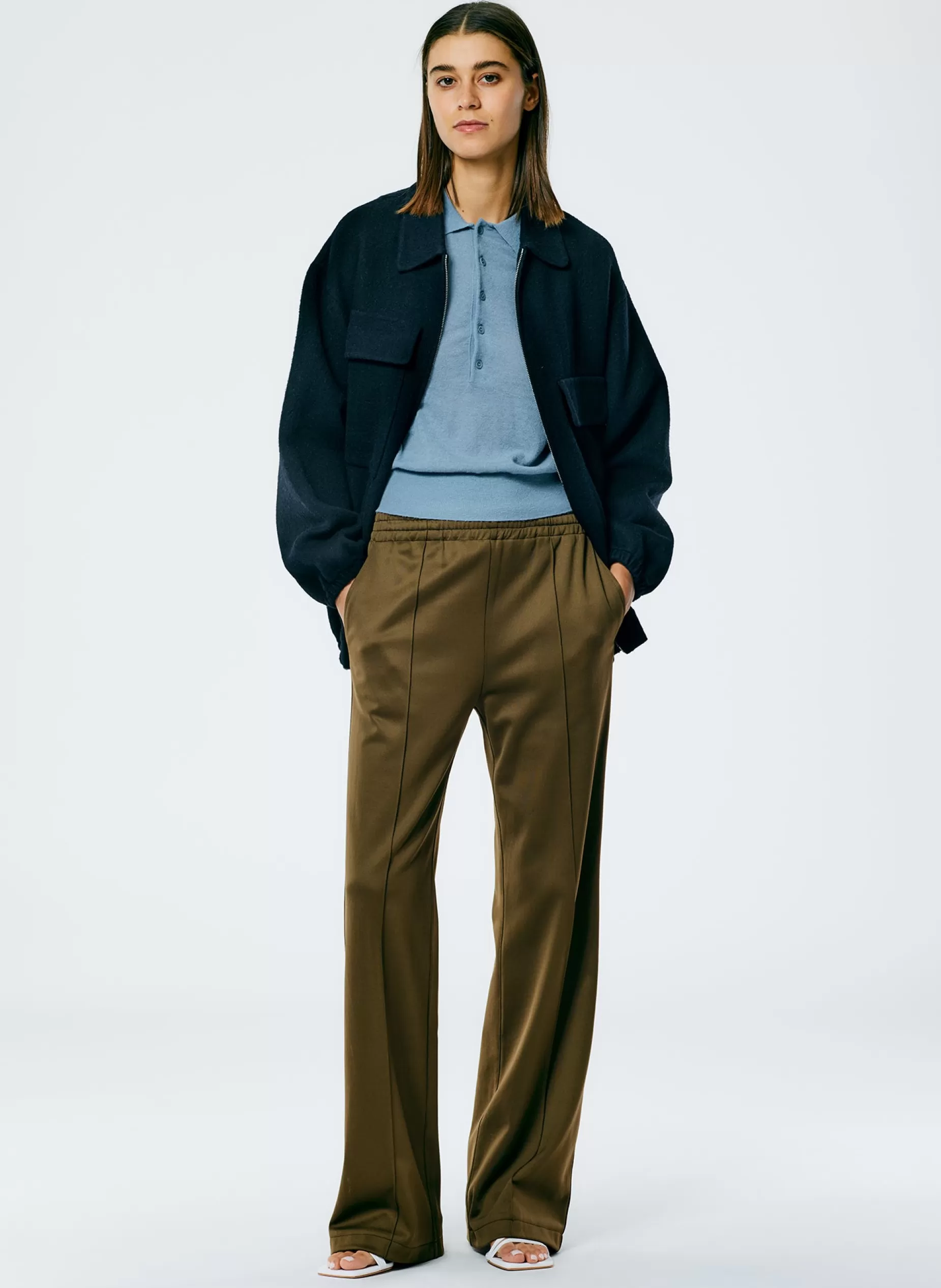 Tibi Pants & Shorts-Active Knit Scottie Jogger