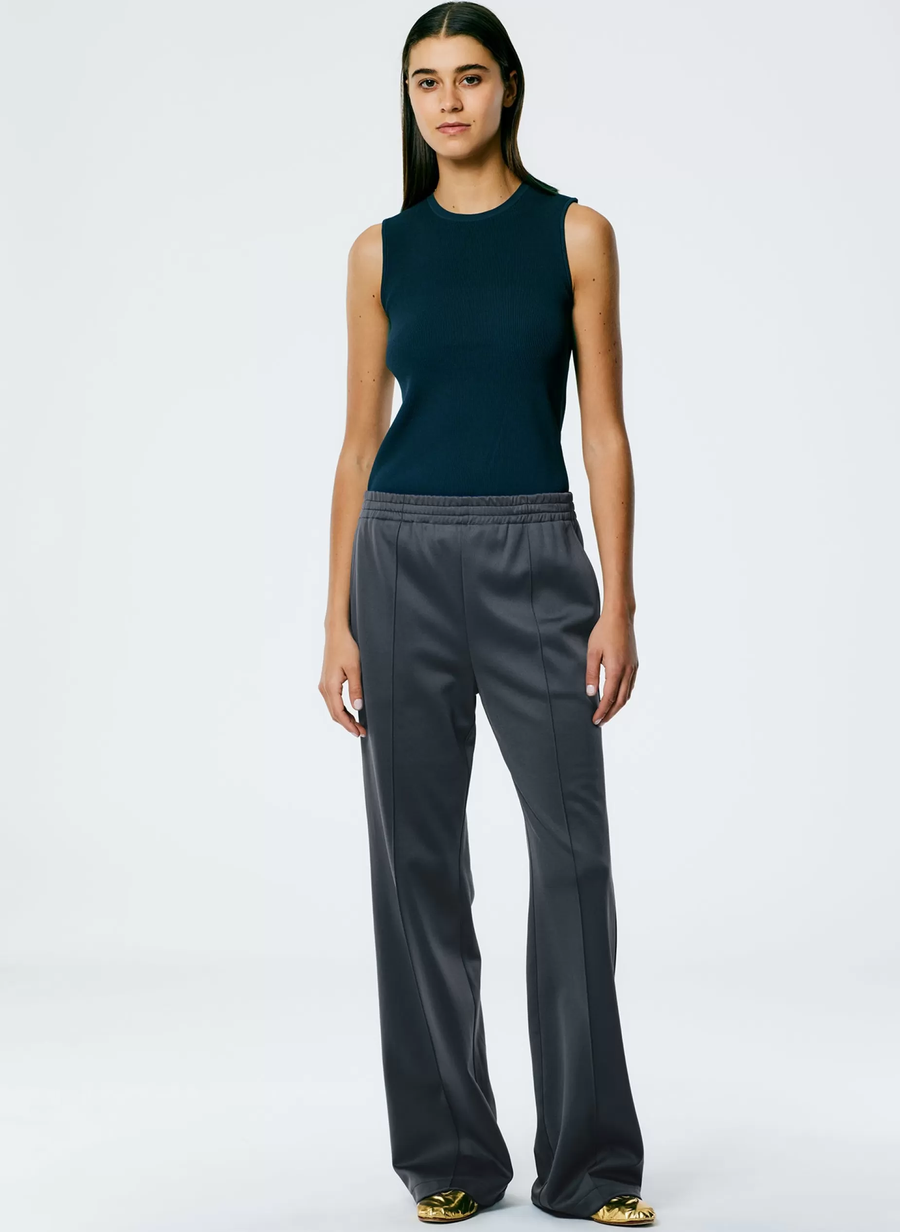 Tibi Pants & Shorts-Active Knit Scottie Jogger