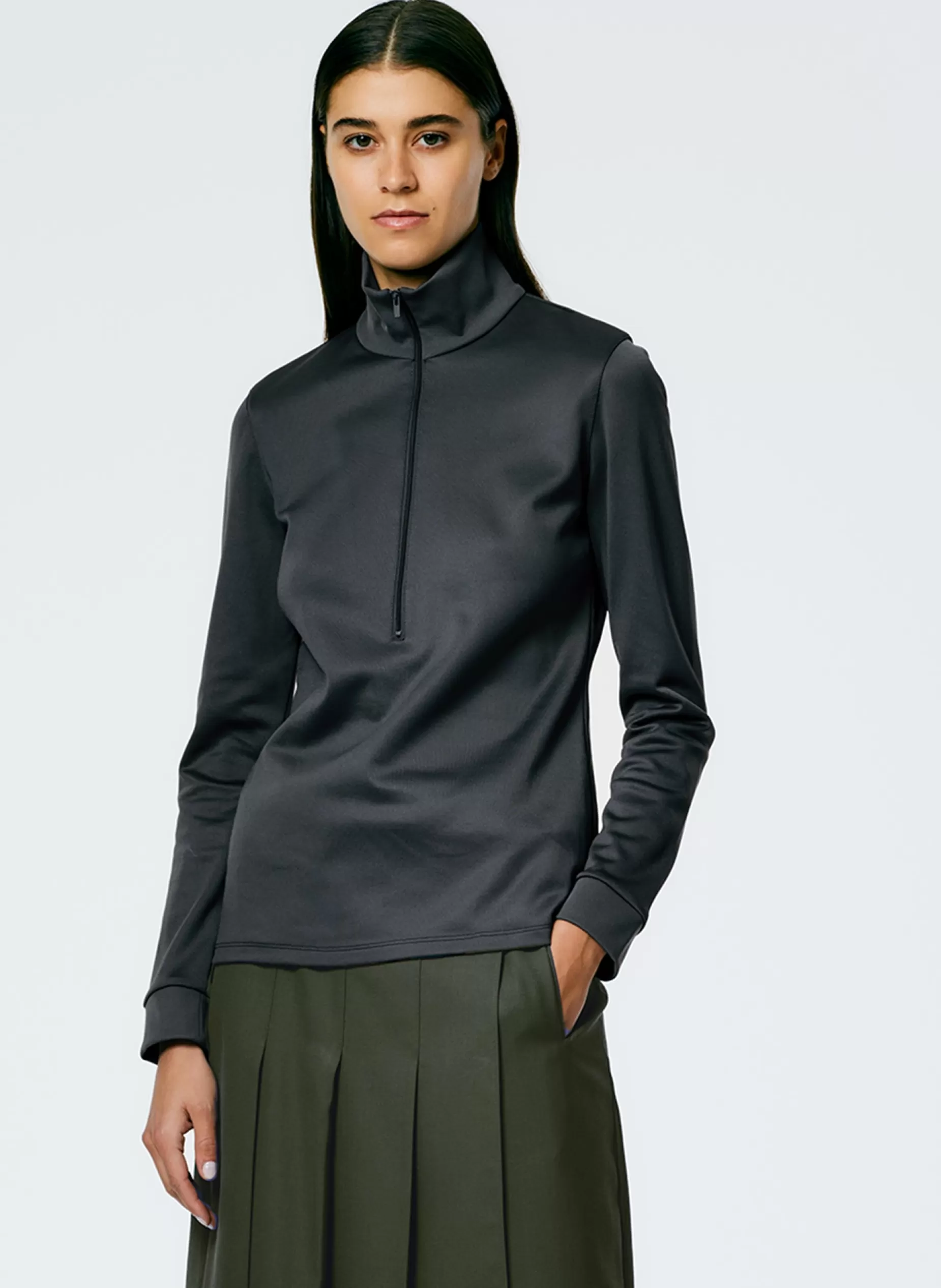 Tibi Tops-Active Knit Slim Sporty Top