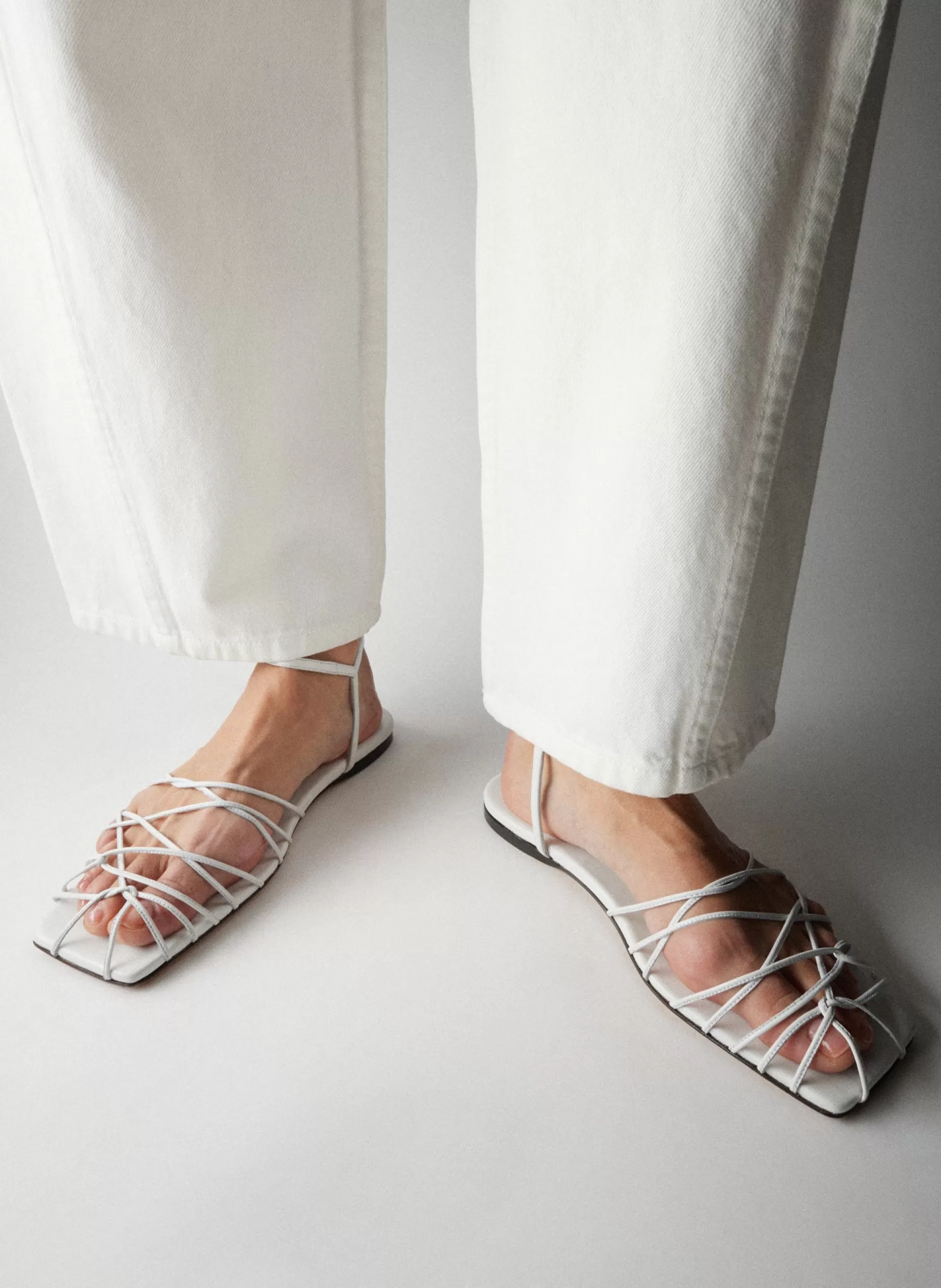 Tibi Flats | Sandals-Berneice Kidskin Sandal