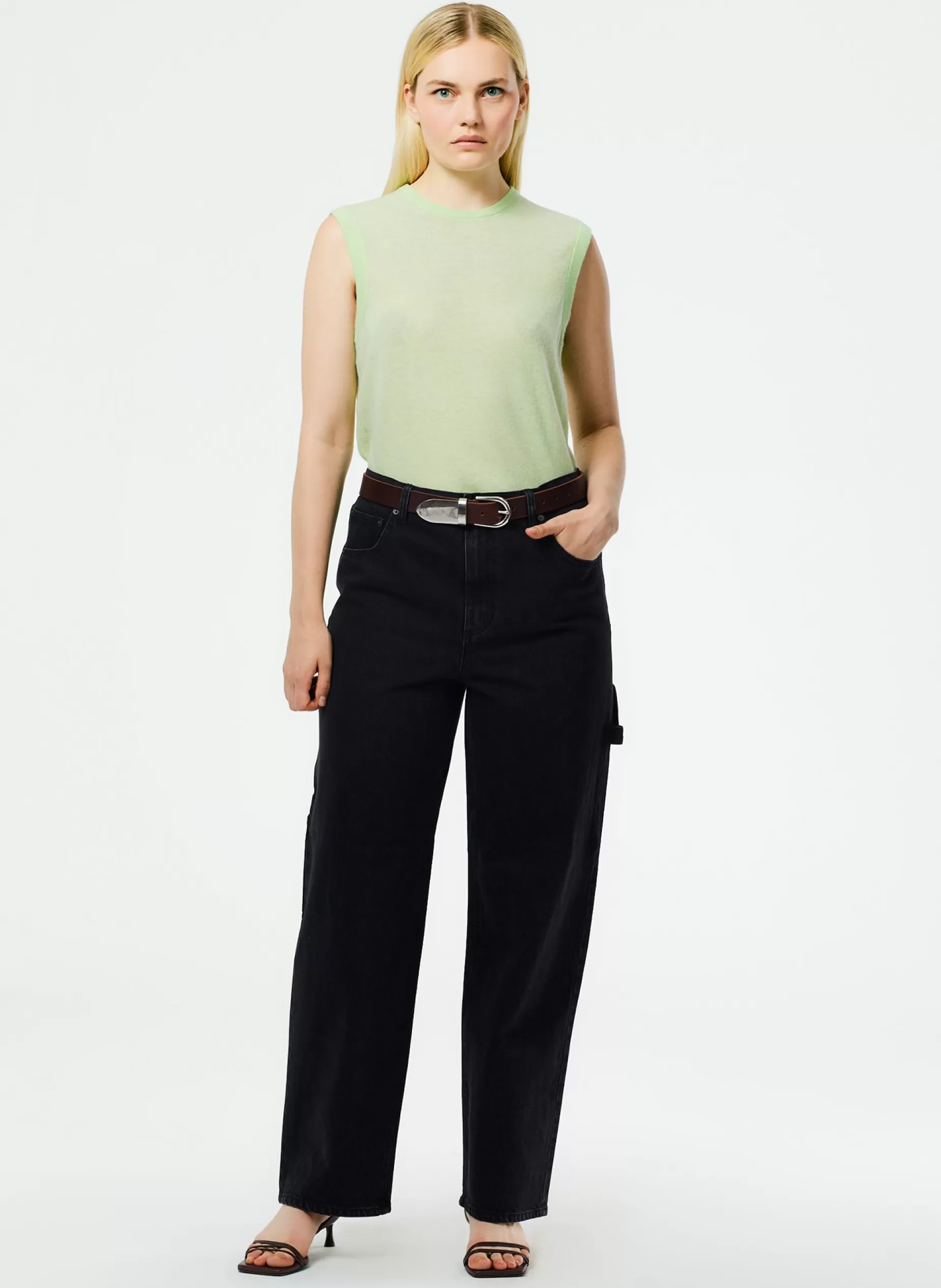 Tibi Denim | Fundamentals - WOFs- Denim Slouchy Carpenter Jean