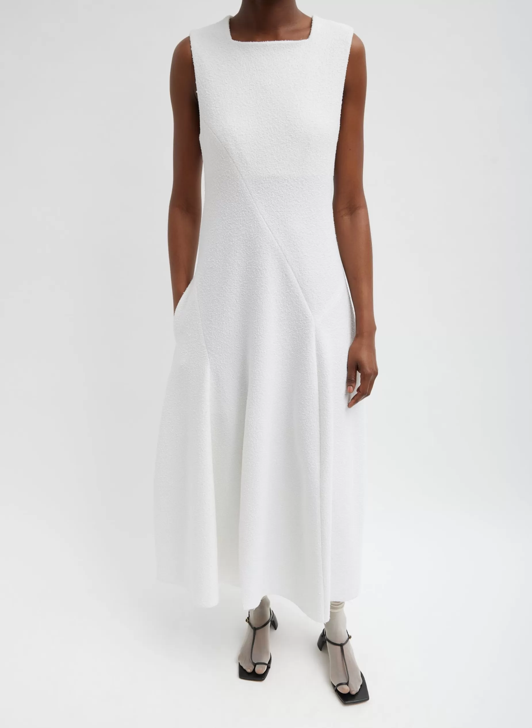 Tibi Dresses-Boucle Knit Sculpted Dress