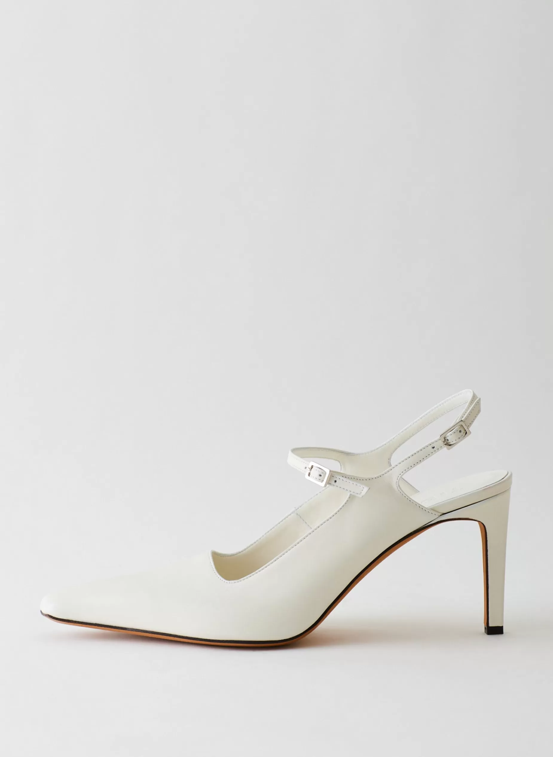 Tibi Heels-Calf Bob Slingback