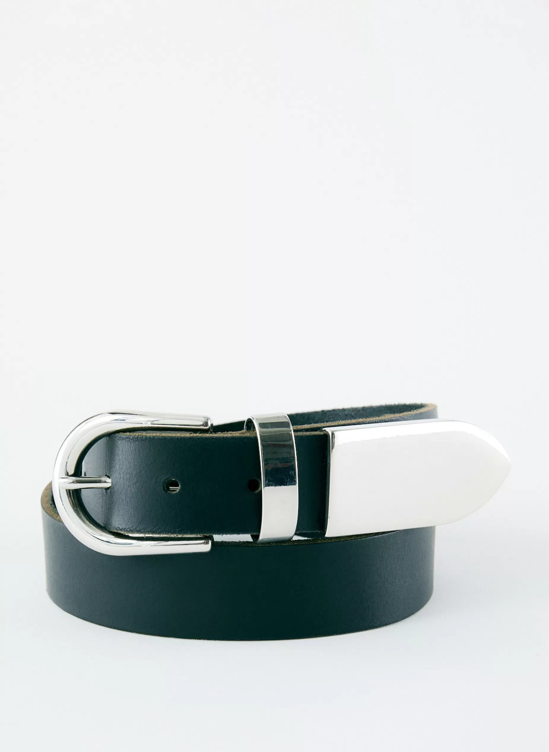 Tibi Belts-Carlos Leather Belt