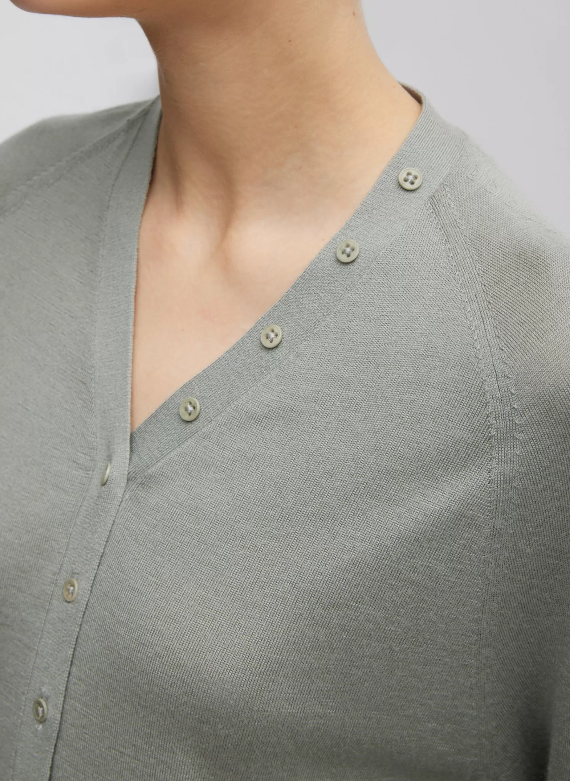 Tibi Knitwear & Sweatshirts-Cashmere Silk Blend Slim Cardigan