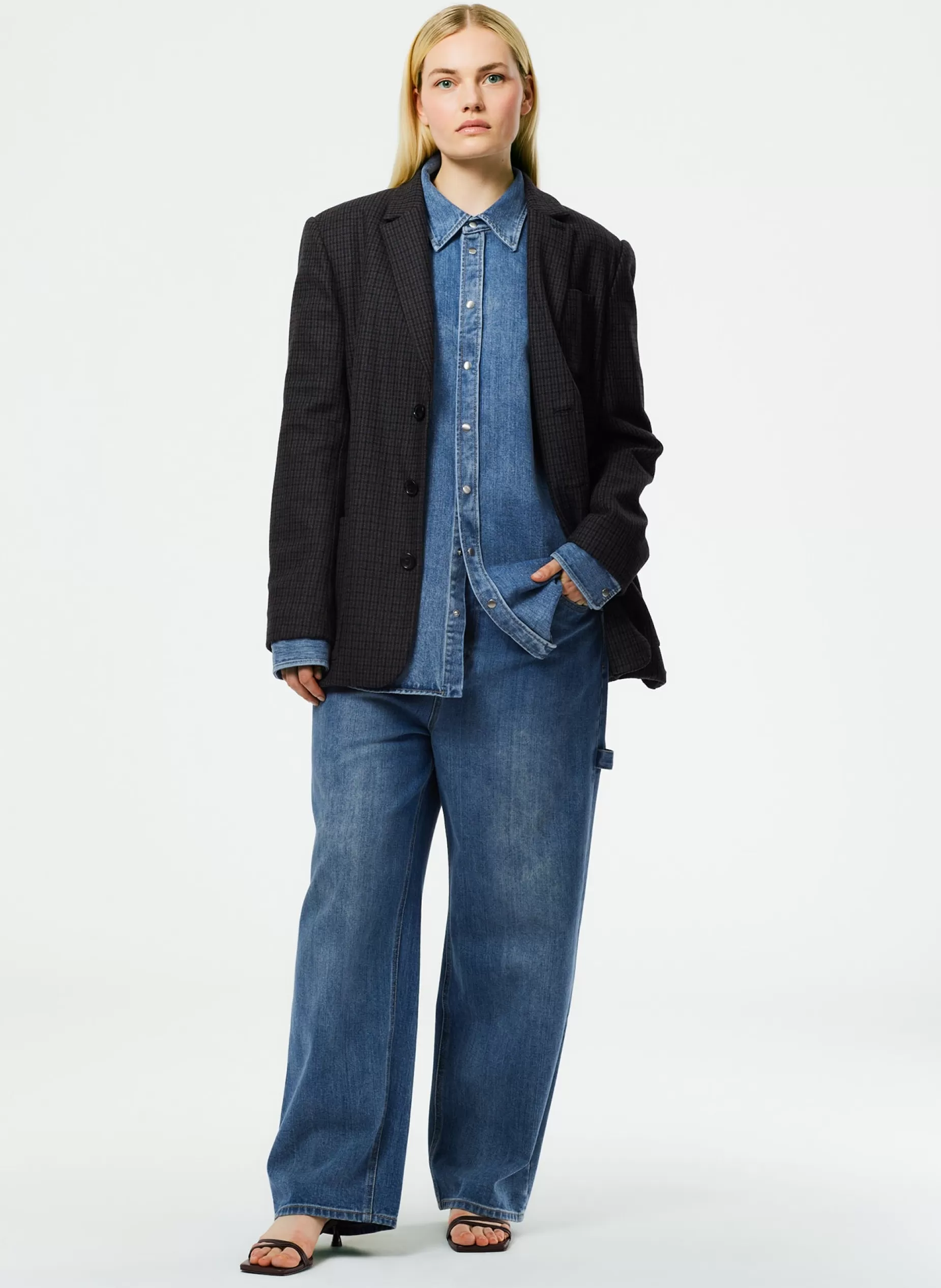 Tibi Denim | Fundamentals - WOFs-Classic Denim Slouchy Carpenter Jean