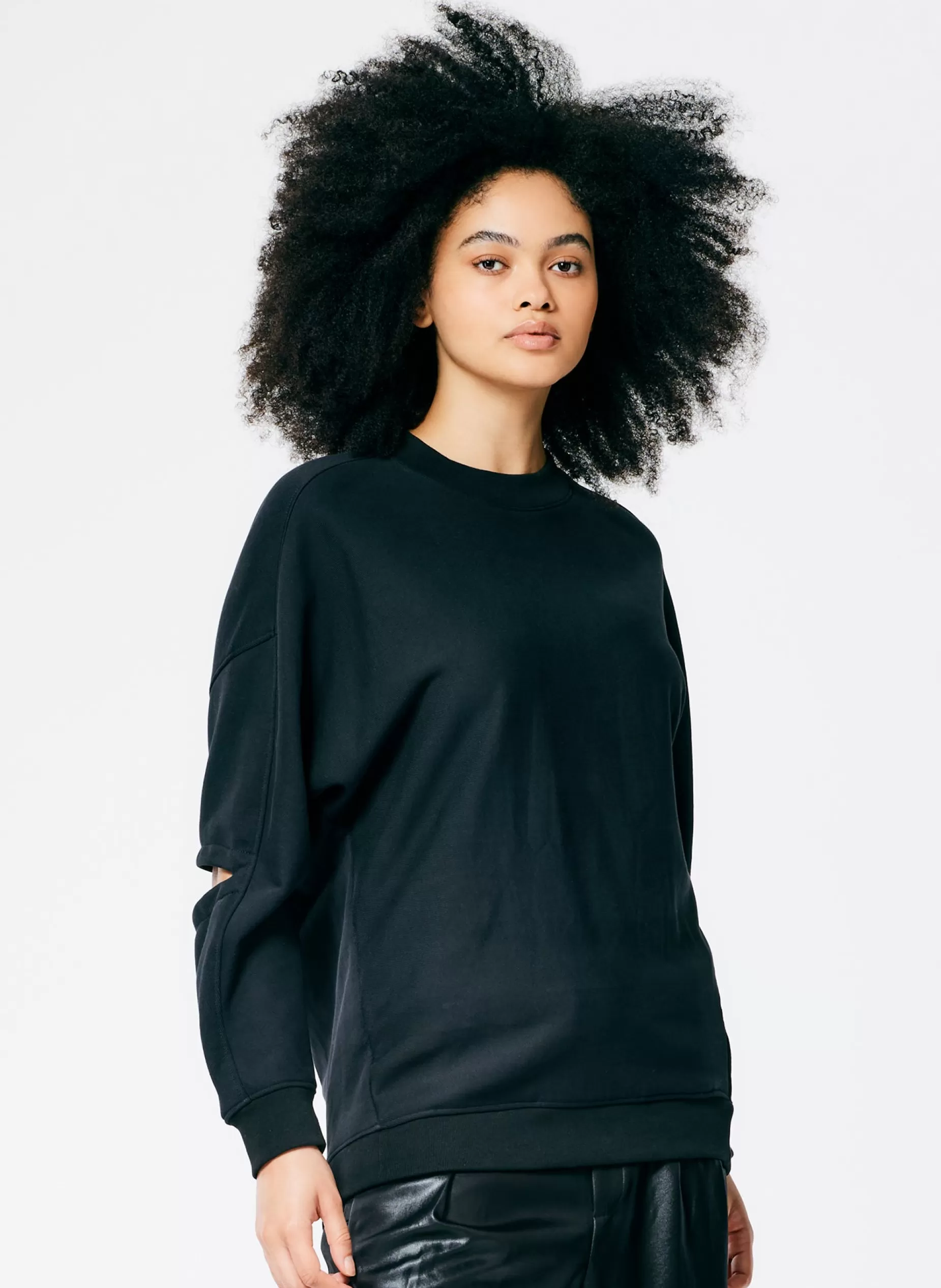 Tibi Leisure Sets | Knitwear & Sweatshirts-Cocoon Crewneck Sweatshirt