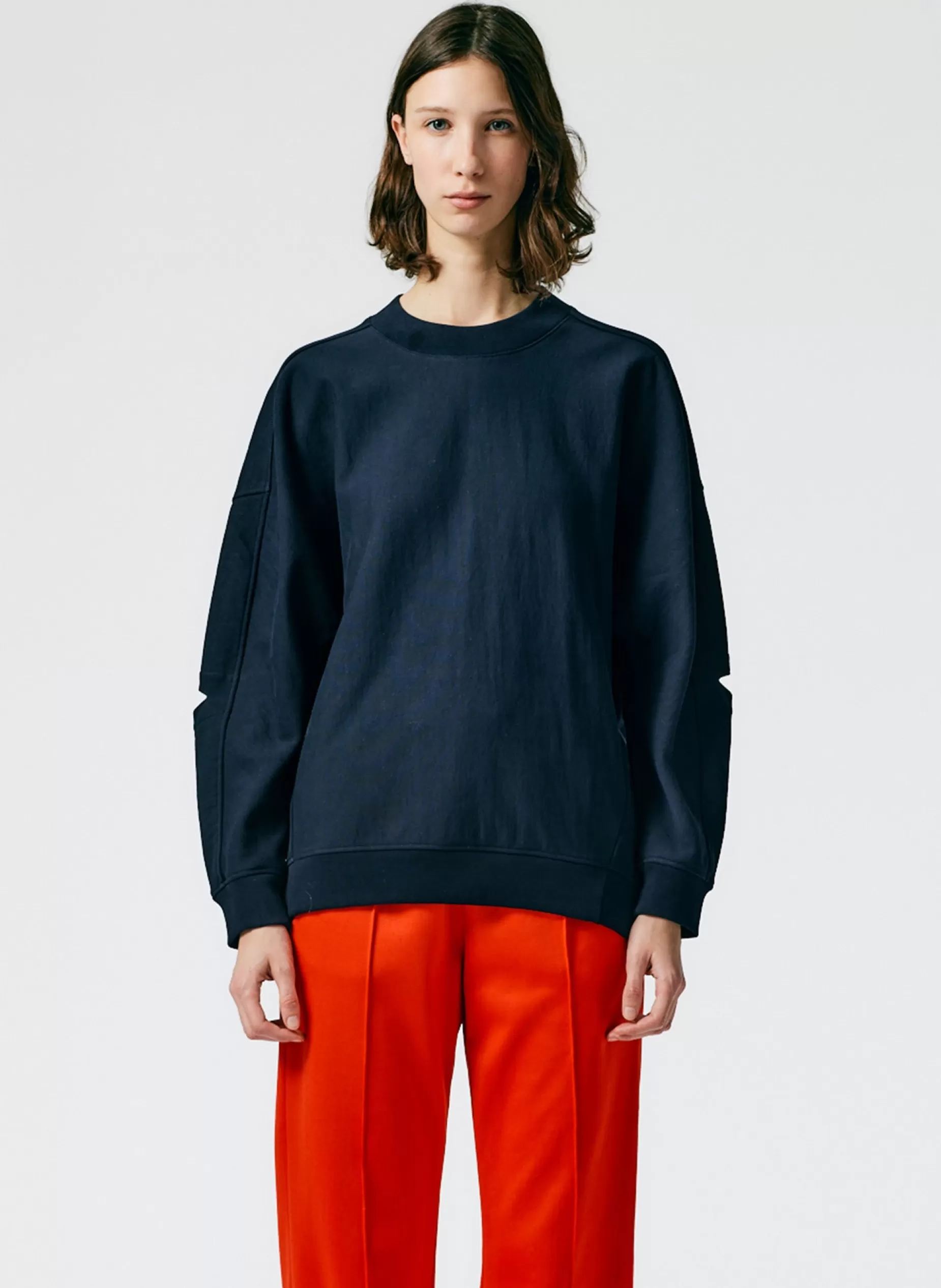 Tibi Leisure Sets | Knitwear & Sweatshirts-Cocoon Crewneck Sweatshirt