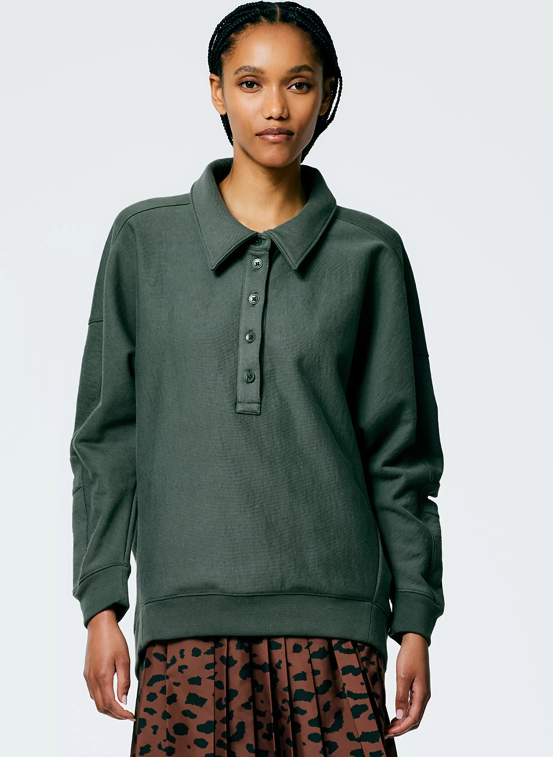 Tibi Leisure Sets | Knitwear & Sweatshirts-Cocoon Crewneck Sweatshirt