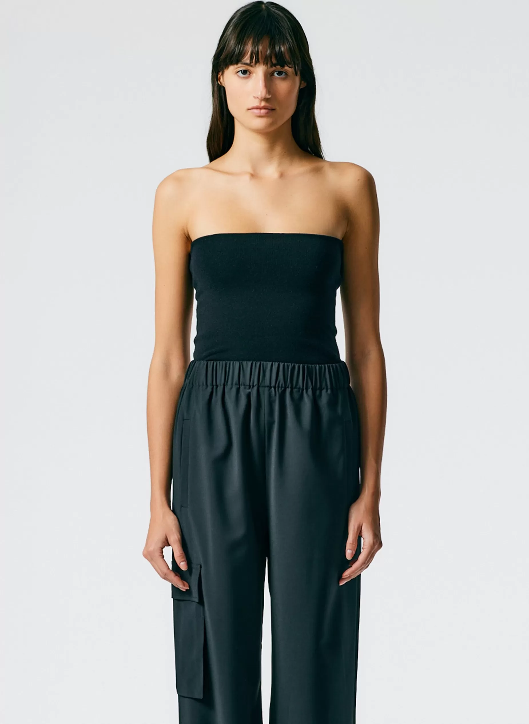 Tibi Knitwear & Sweatshirts | Fundamentals - WOFs-Compact Stretch Cashmere Tube Top