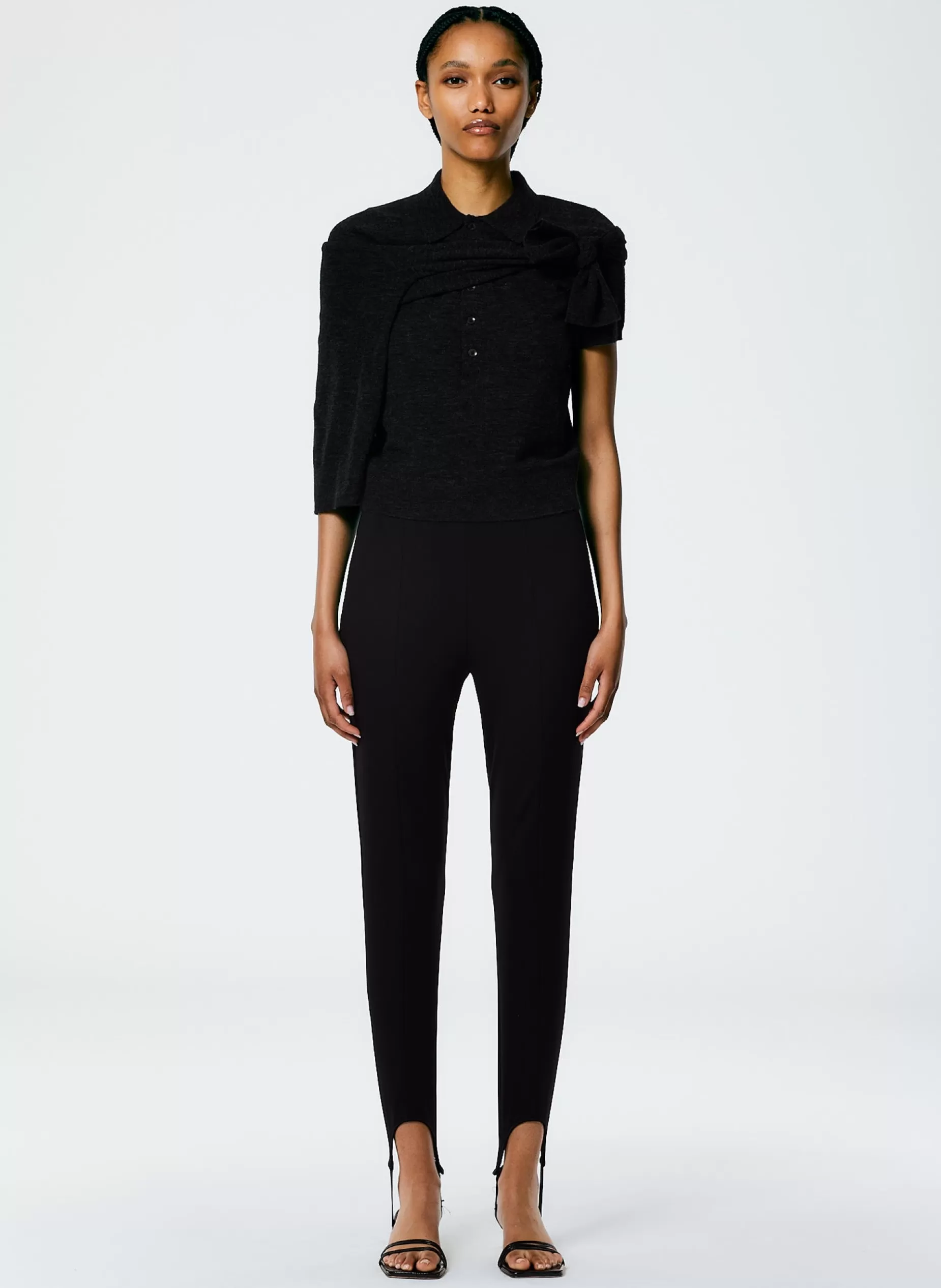 Tibi Pants & Shorts-Compact Ultra Stretch Knit Stirrup Legging