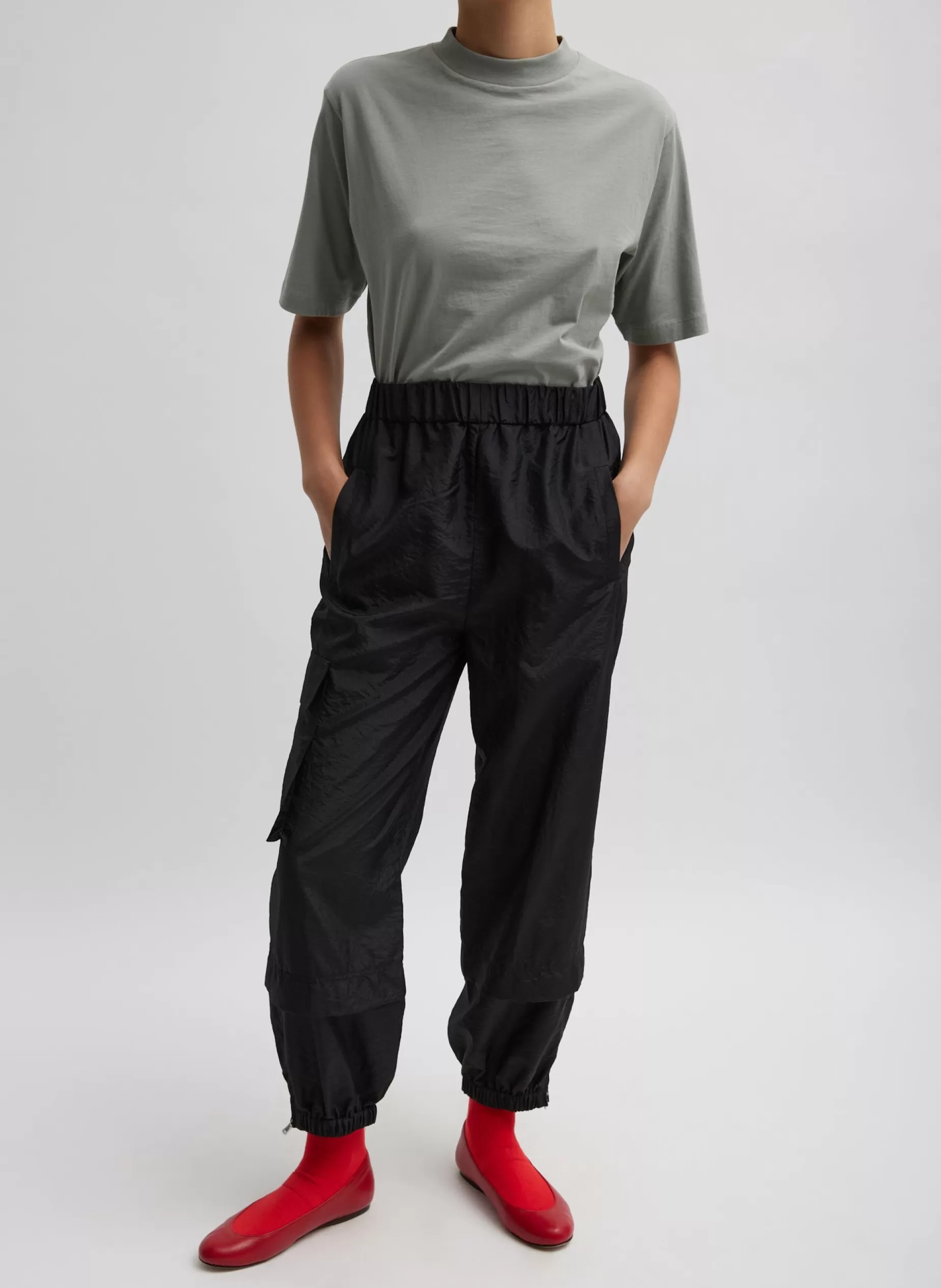 Tibi Pants & Shorts | Fundamentals - WOFs-Crispy Nylon Wilt Pull On Jogger