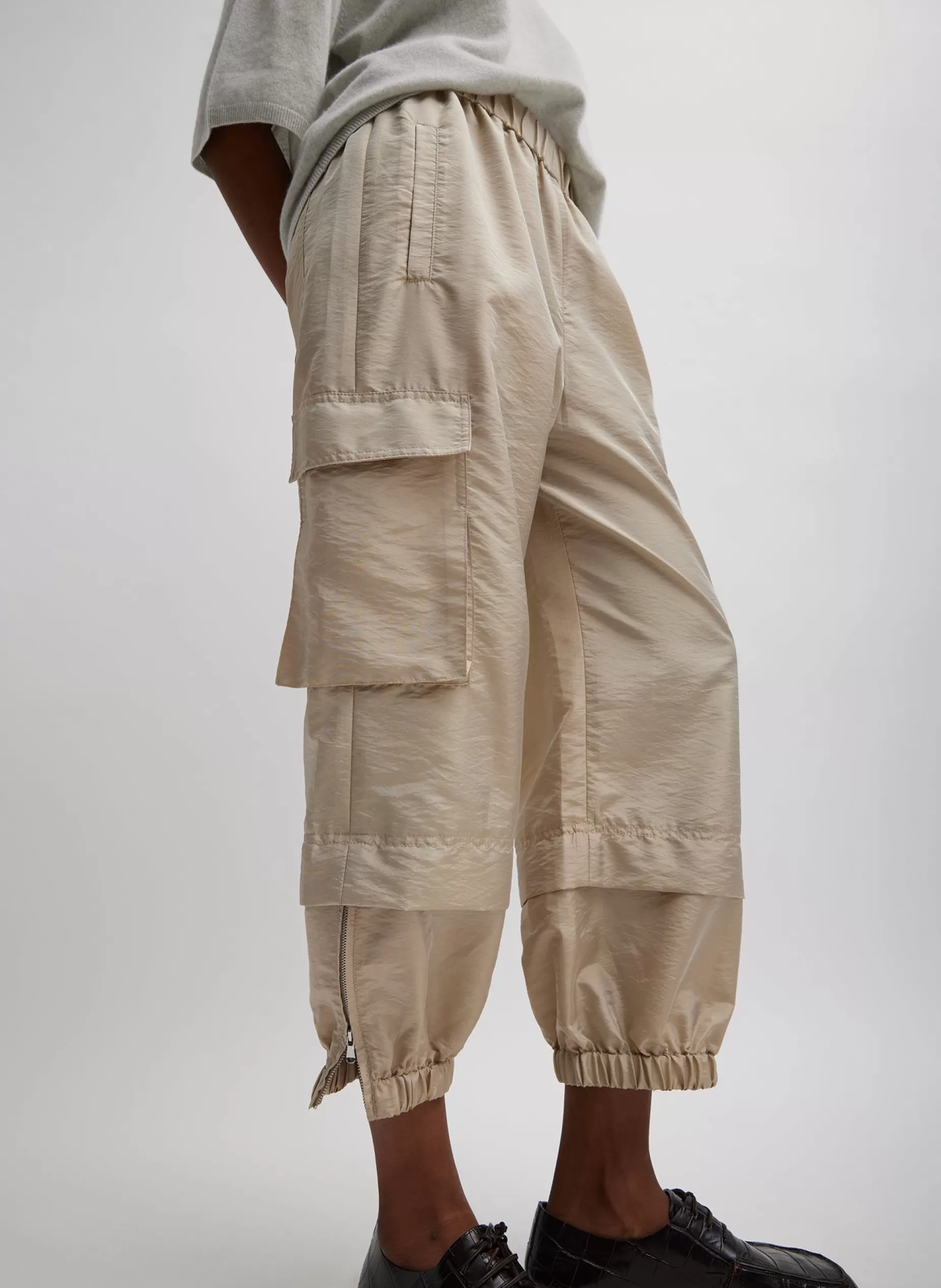 Tibi Pants & Shorts | Fundamentals - WOFs-Crispy Nylon Wilt Pull On Jogger