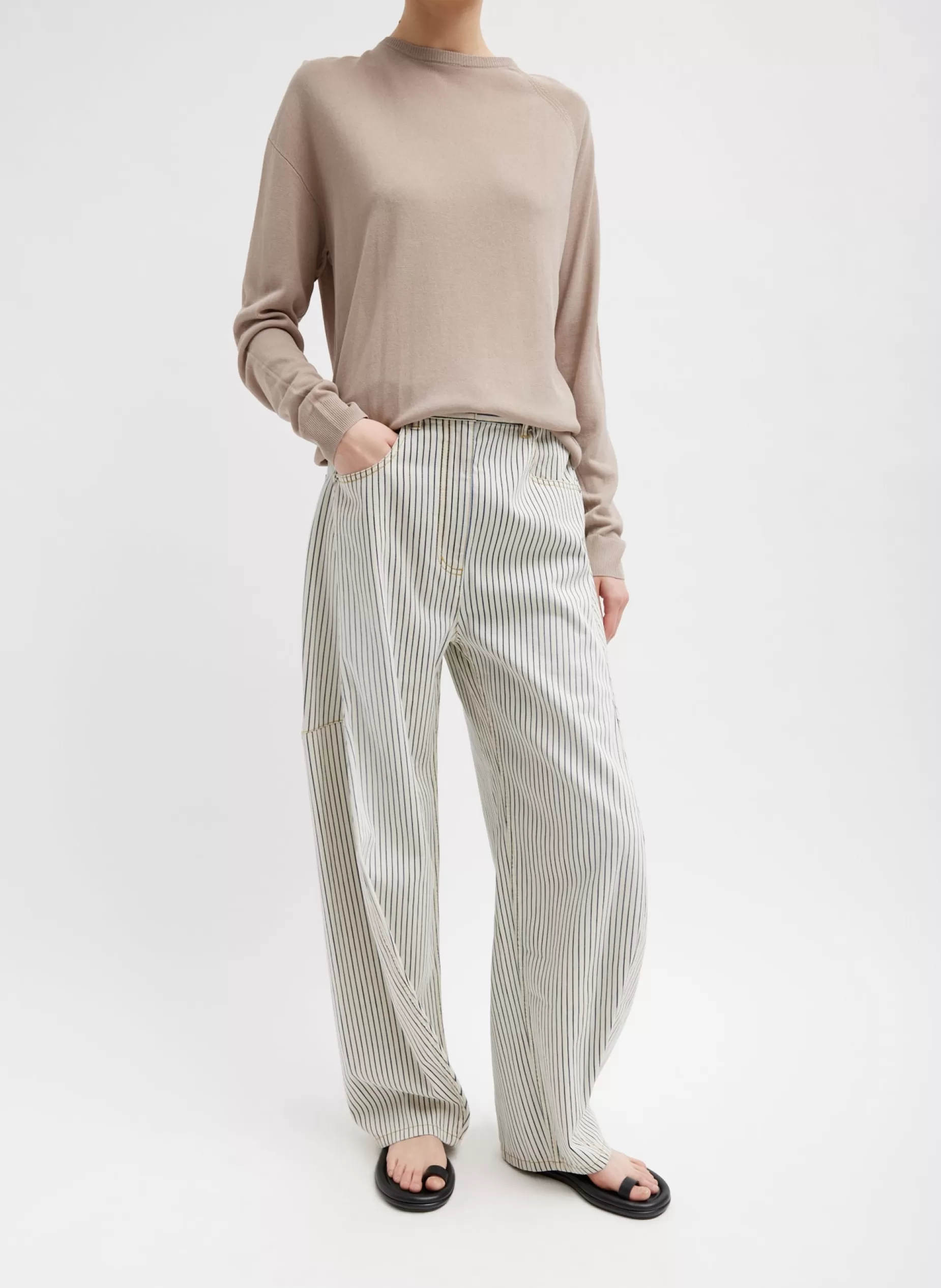 Tibi Knitwear & Sweatshirts | Curated Closets-Crispy Sweater Pullover