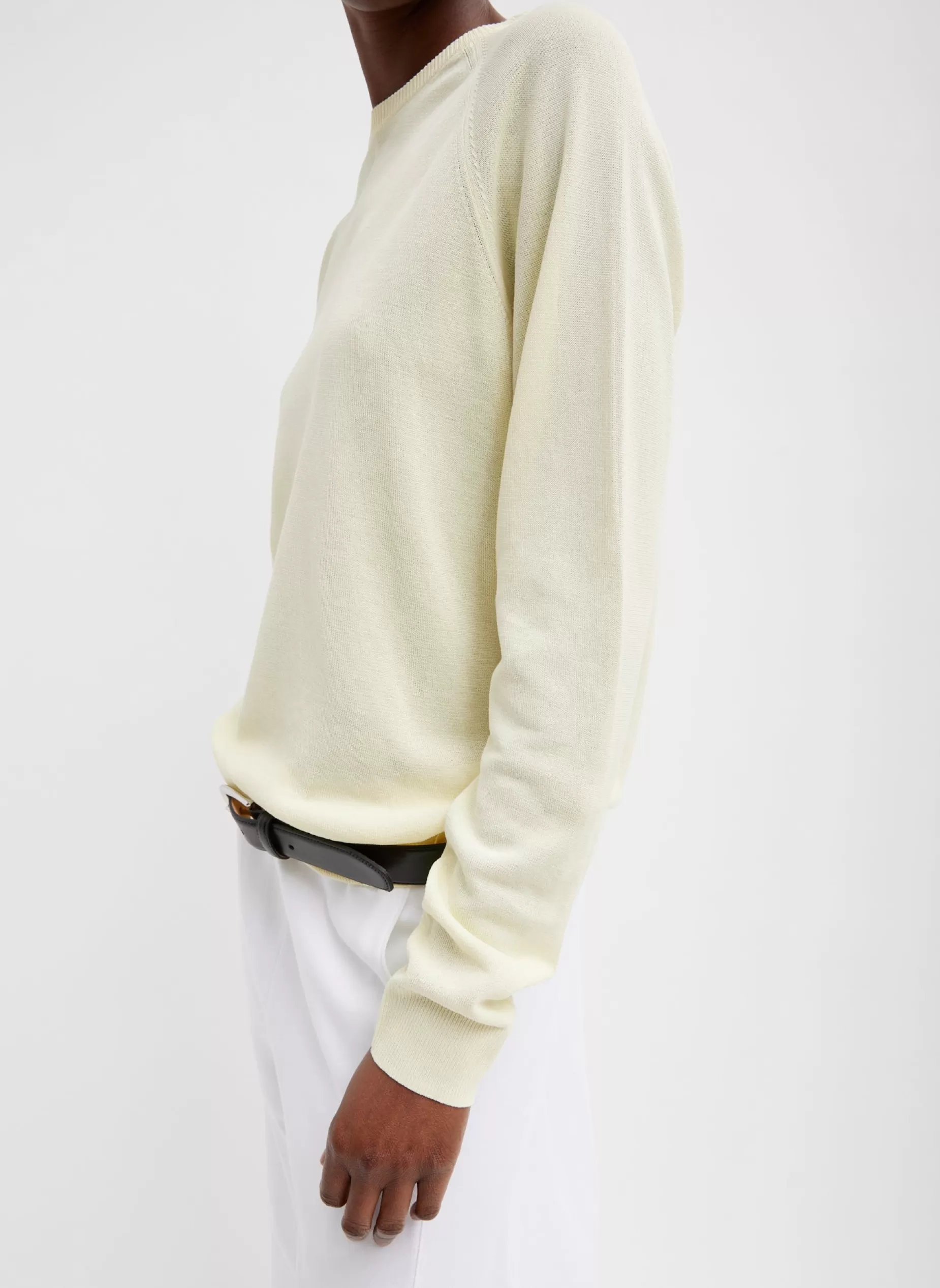 Tibi Knitwear & Sweatshirts-Crispy Sweater Pullover