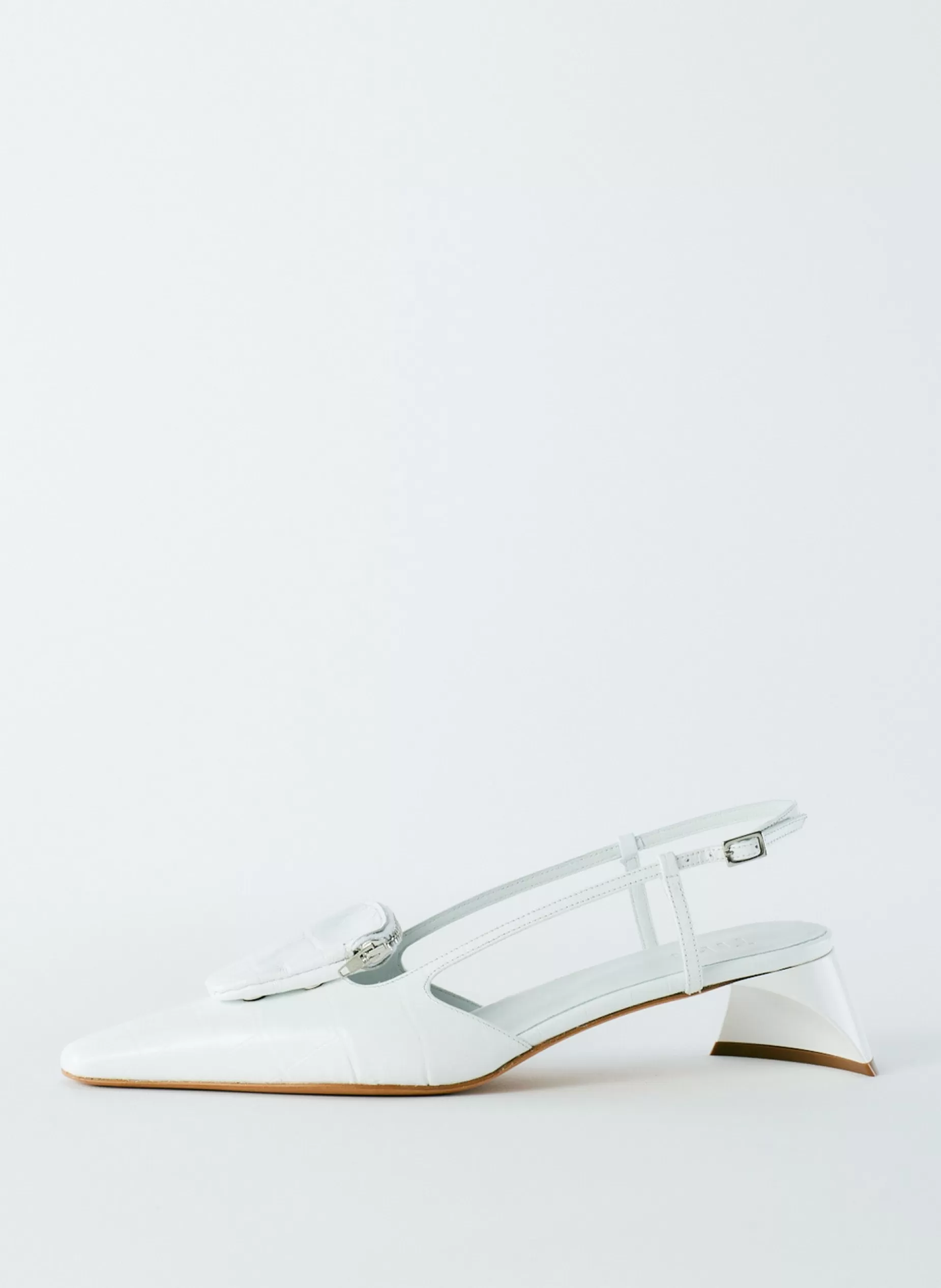 Tibi Heels-Croc Print Victor Slingback