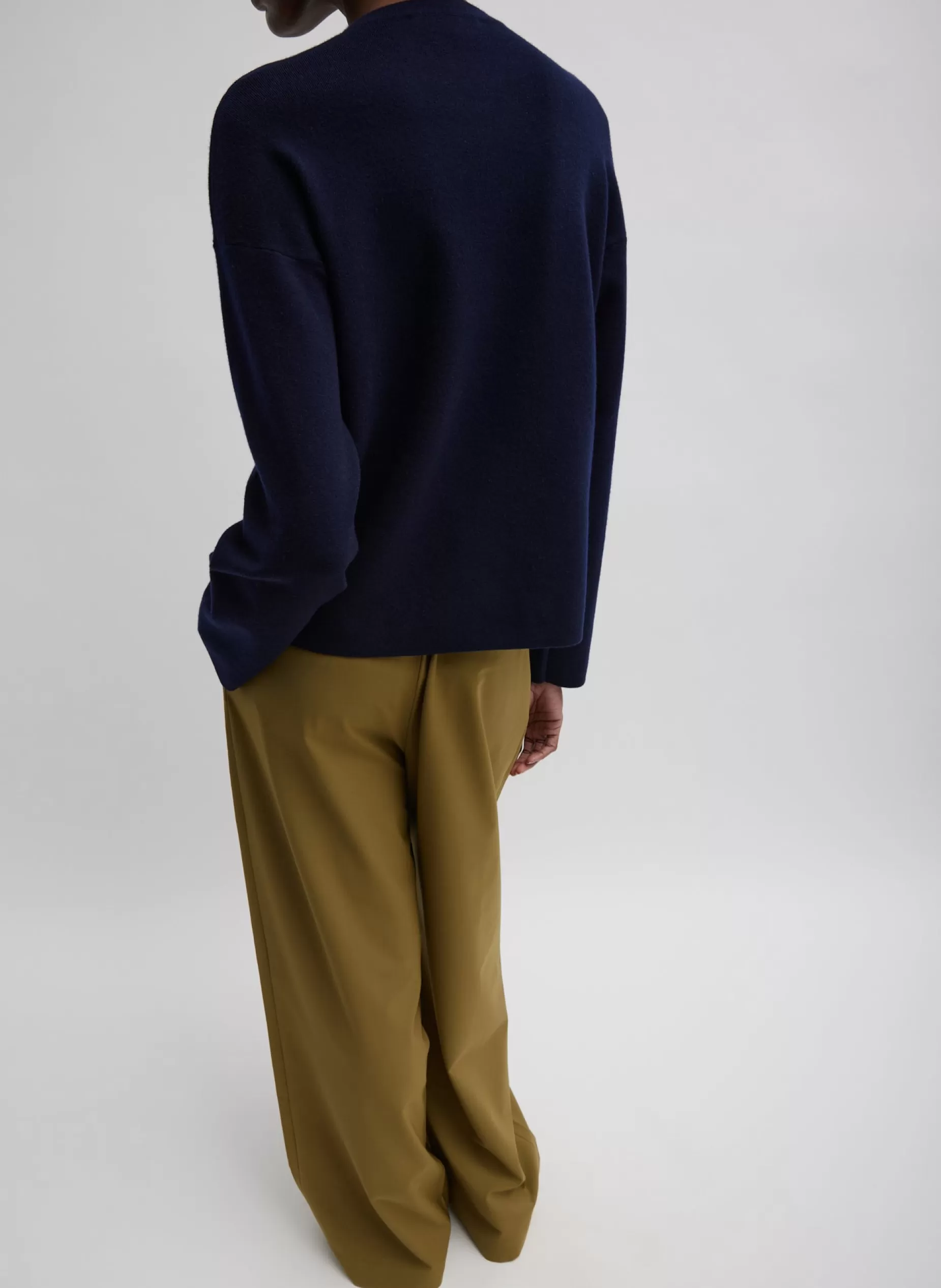 Tibi Knitwear & Sweatshirts | Fundamentals - WOFs-Double Faced Cashmere Oversized Easy Sweater