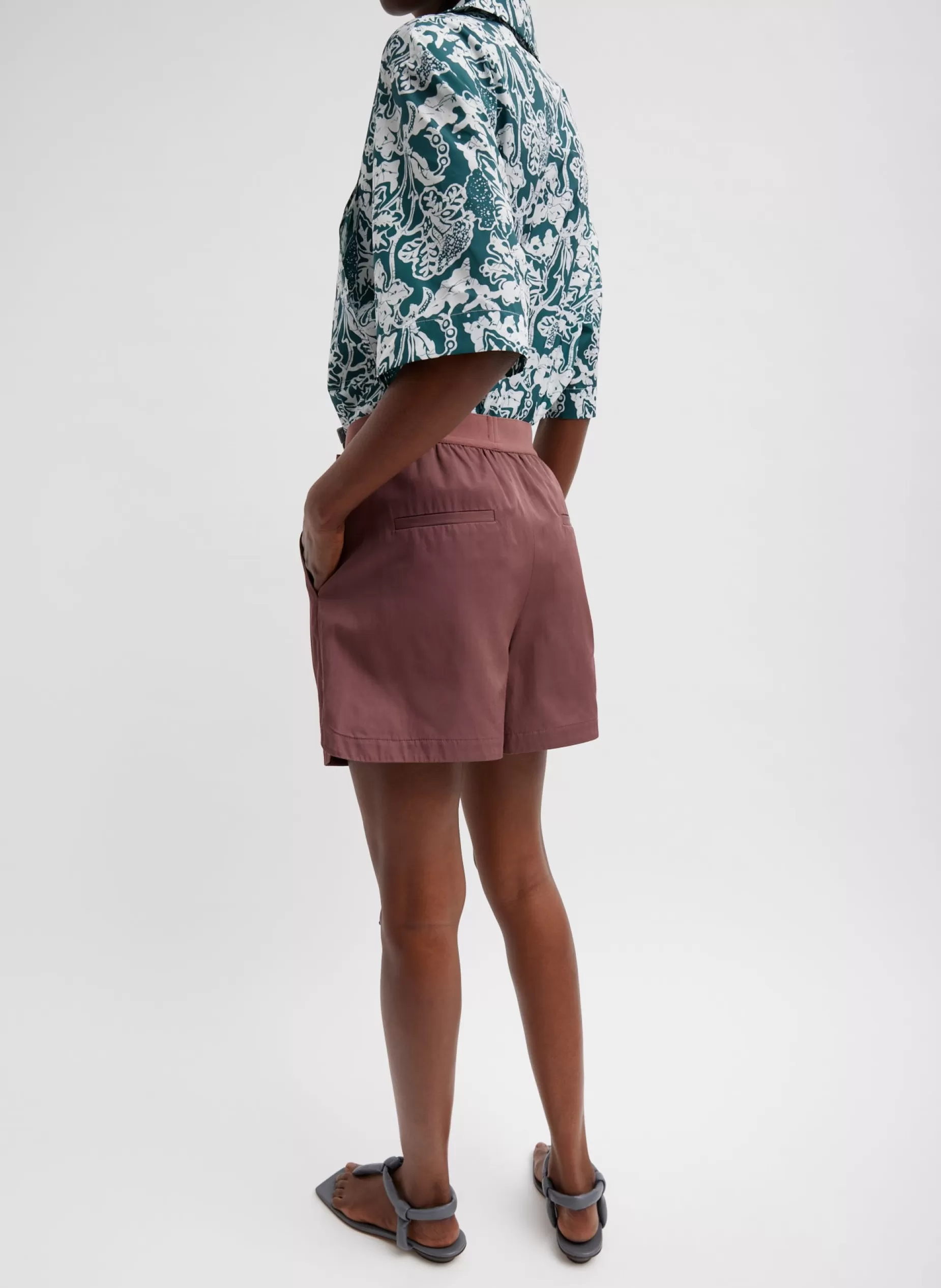 Tibi Suits | Pants & Shorts-Drapey Suiting Pull On Short