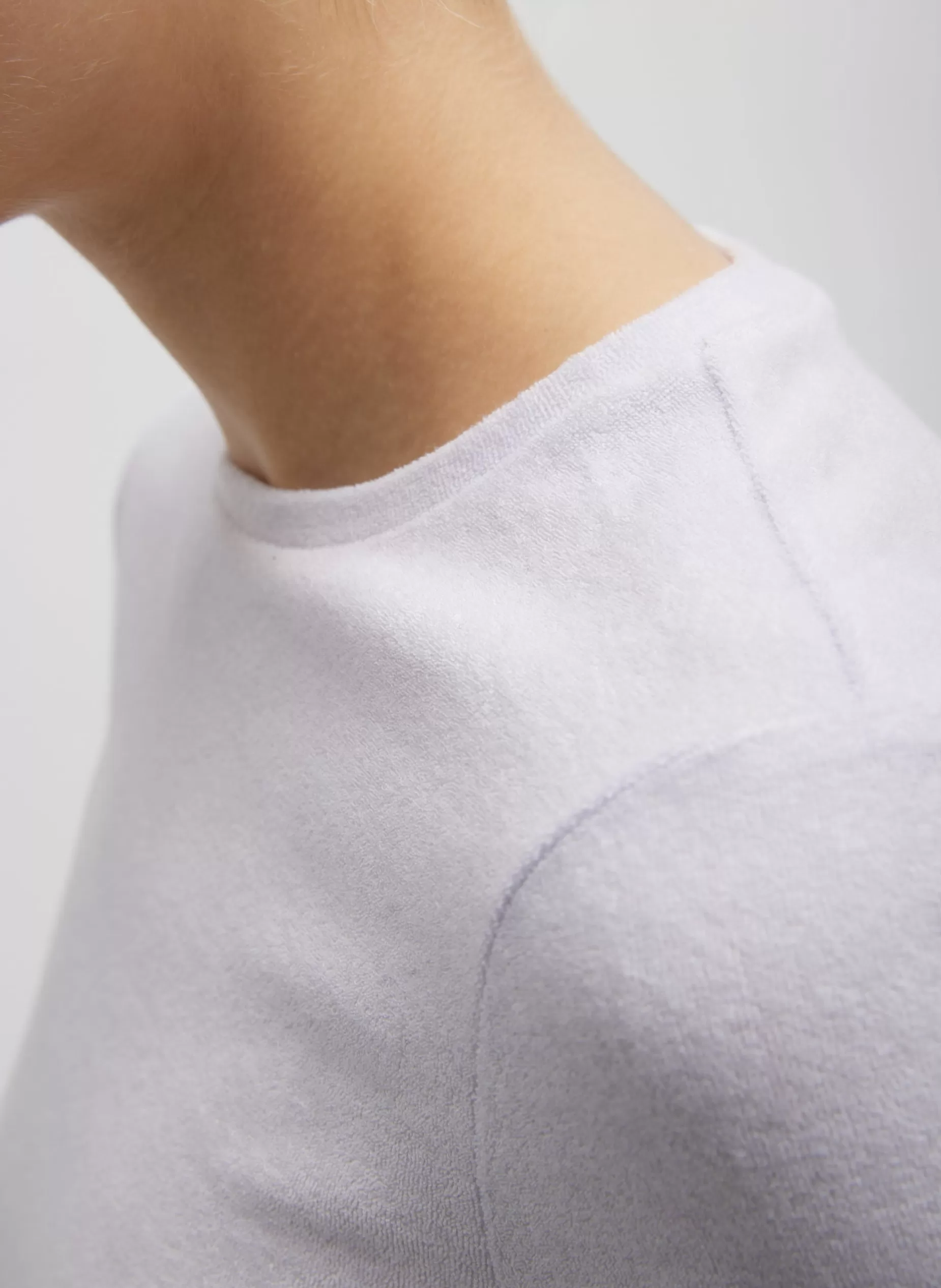 Tibi Tops-Dry Loop Terry Baby T-Shirt