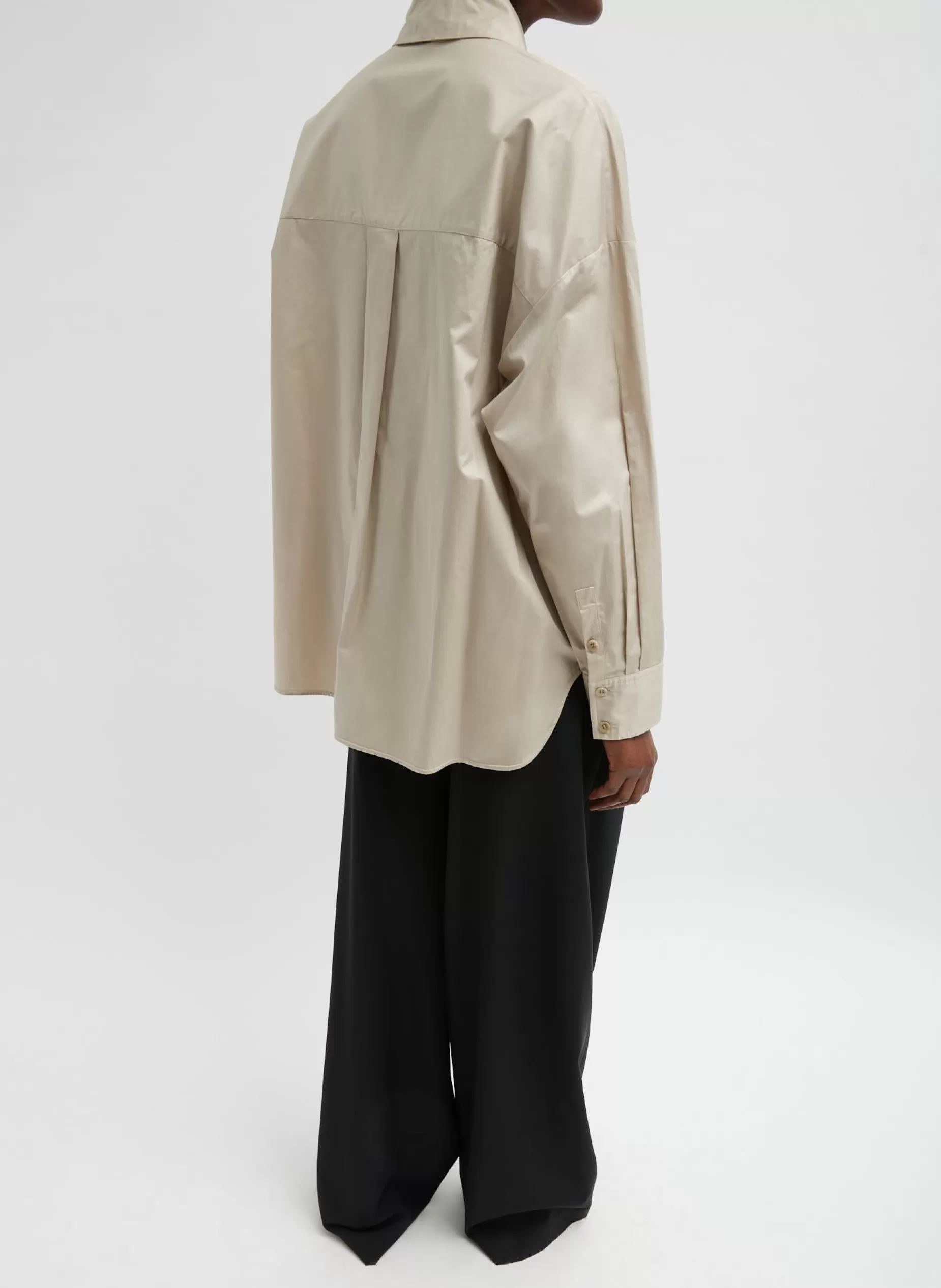 Tibi Tops-Eco Poplin Asymmetrical Shirt