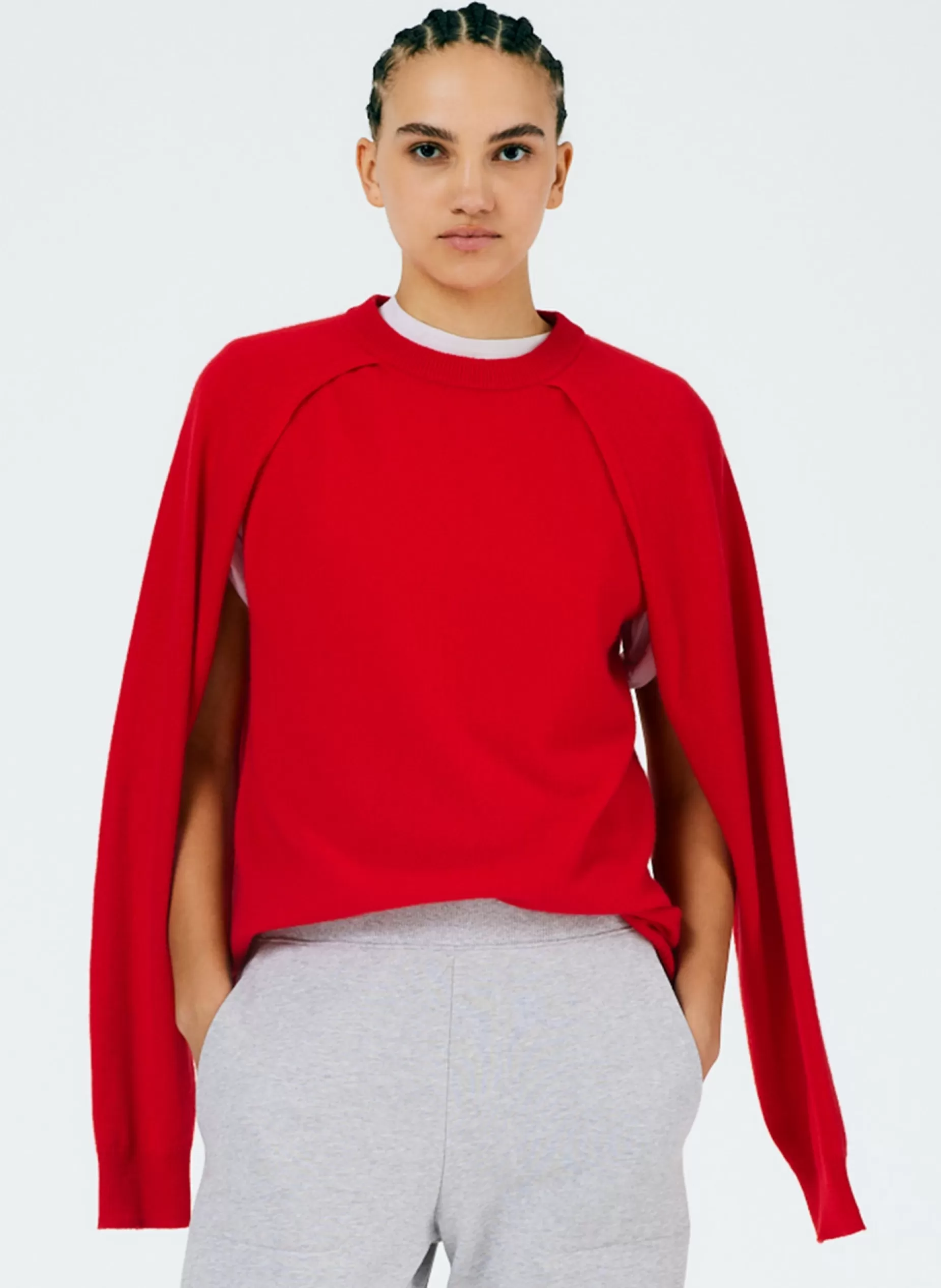 Tibi Knitwear & Sweatshirts | Fundamentals - WOFs-Feather Weight Cashmere Easy Cocoon Tunic