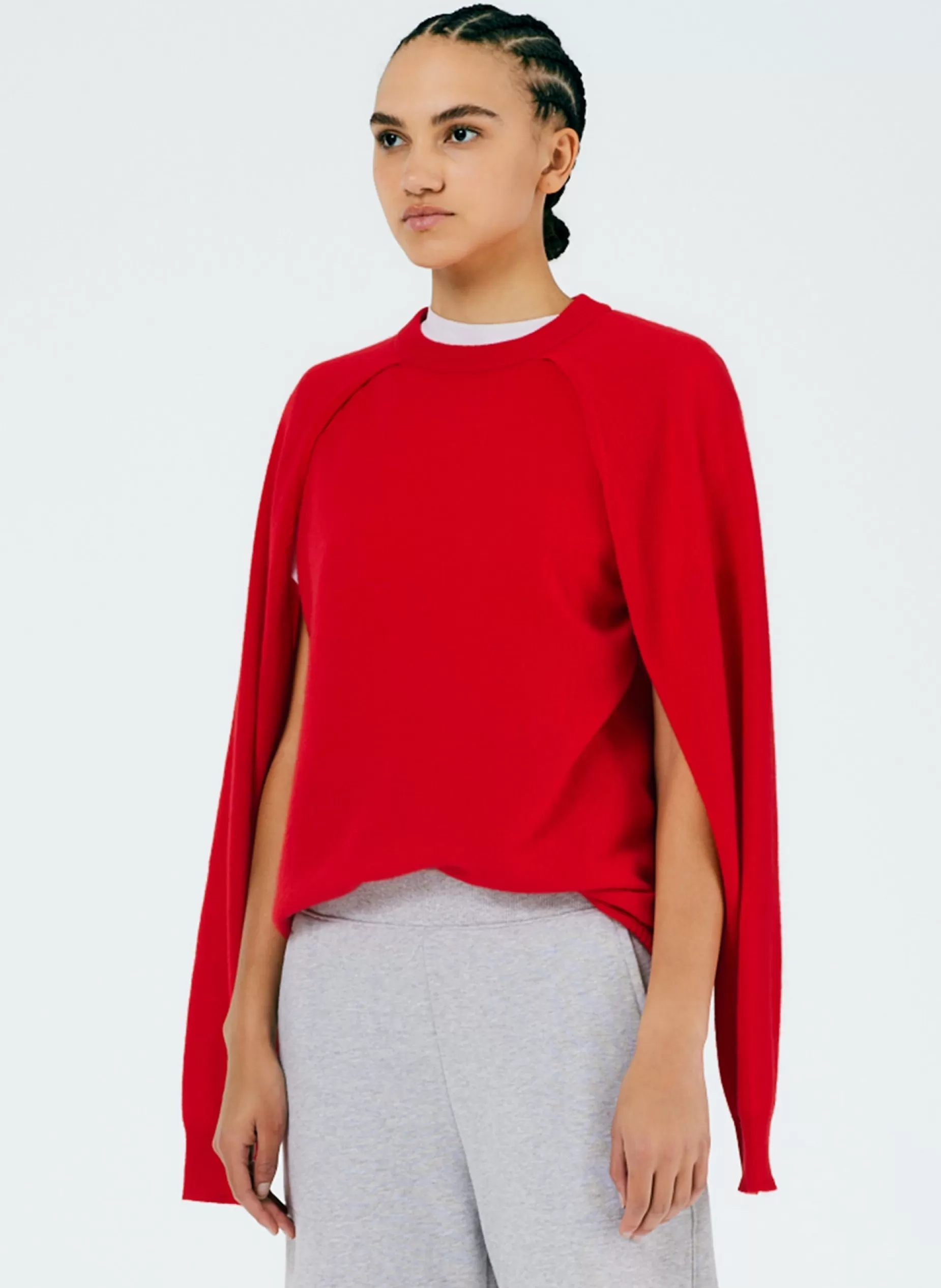 Tibi Knitwear & Sweatshirts | Fundamentals - WOFs-Feather Weight Cashmere Easy Cocoon Tunic