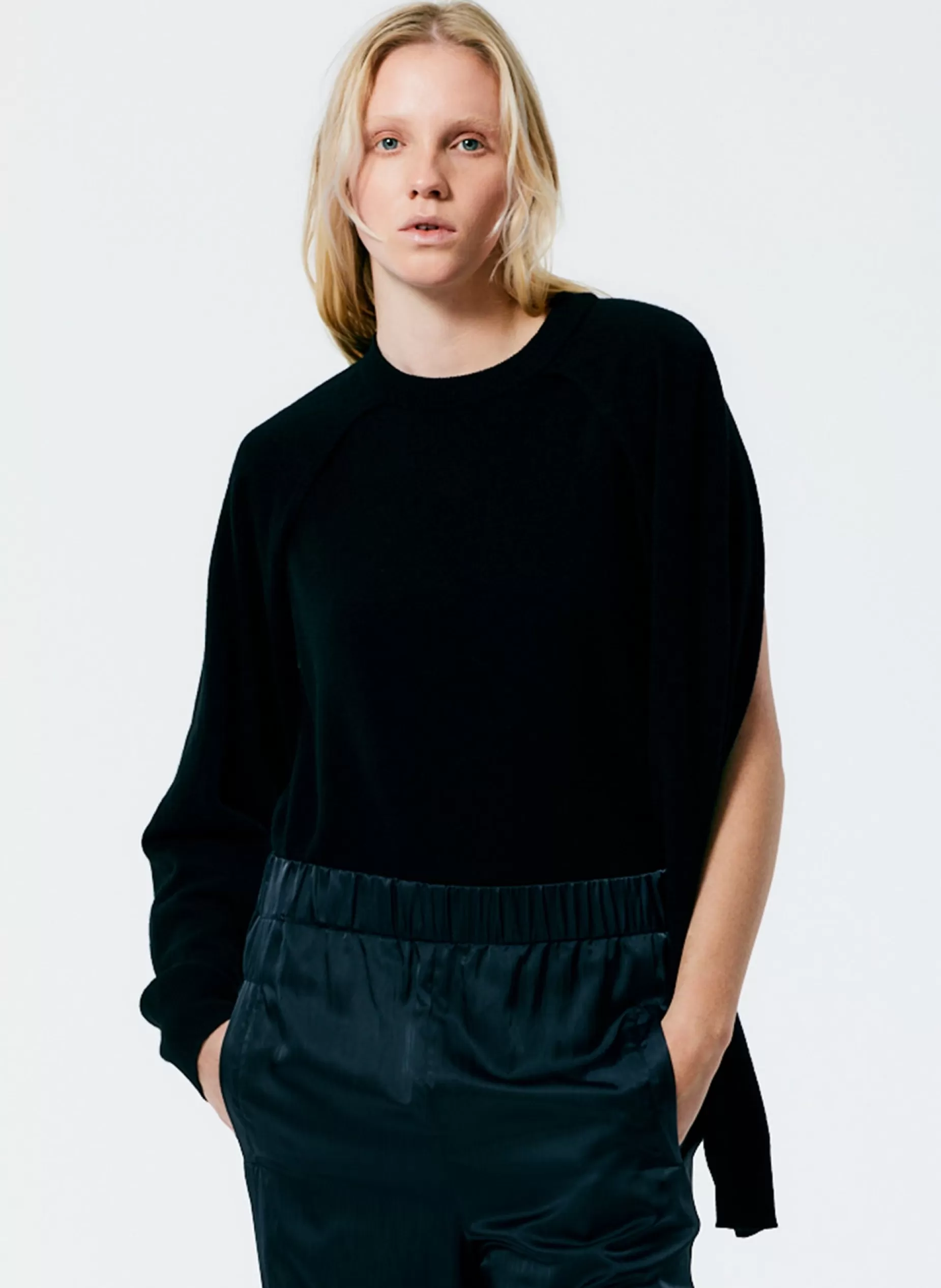 Tibi Knitwear & Sweatshirts | Fundamentals - WOFs-Feather Weight Cashmere Easy Cocoon Tunic