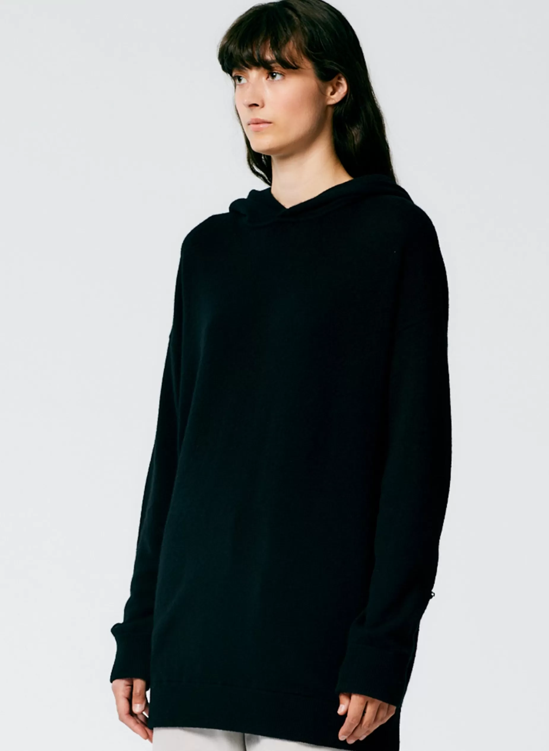 Tibi Leisure Sets | Knitwear & Sweatshirts-Feather Weight Cashmere Easy Men's Hoodie