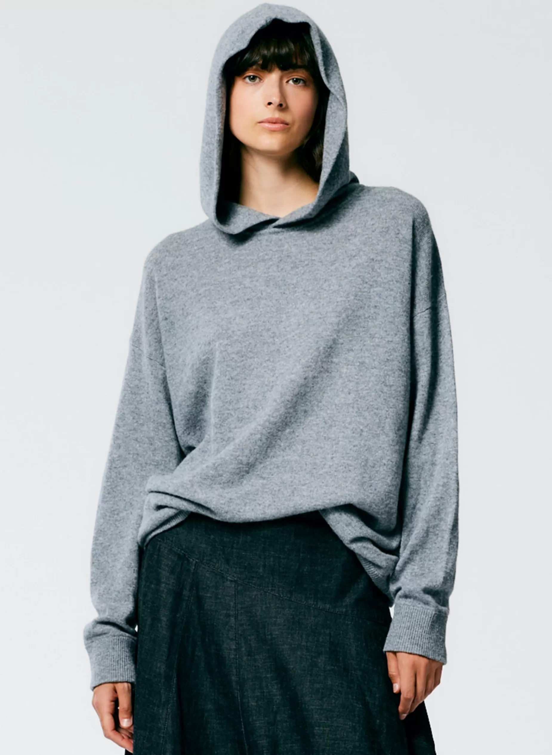 Tibi Leisure Sets | Knitwear & Sweatshirts-Feather Weight Cashmere Easy Men's Hoodie