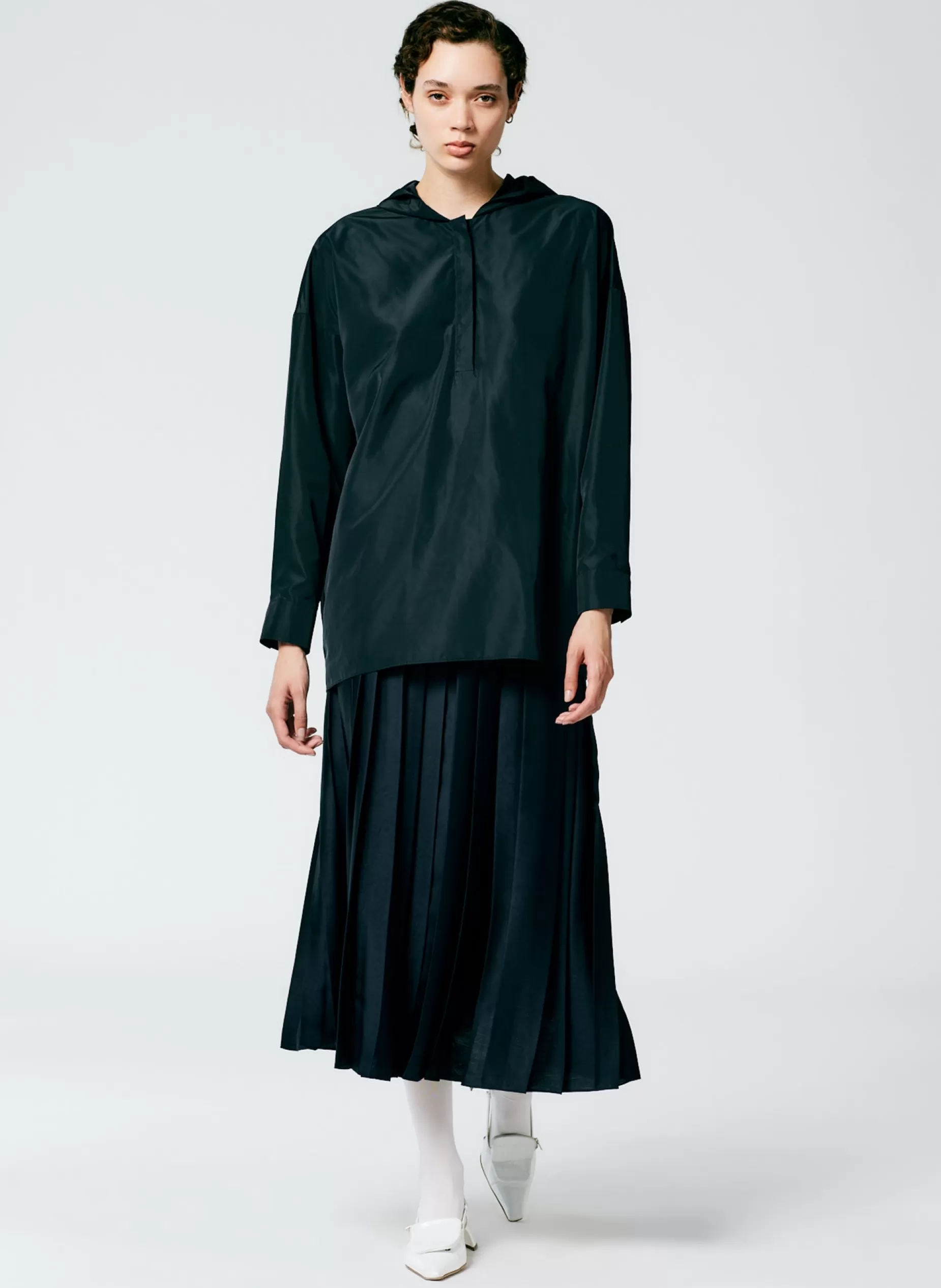 Tibi Skirts | Fundamentals - WOFs-Feather Weight Pleated Pull On Skirt