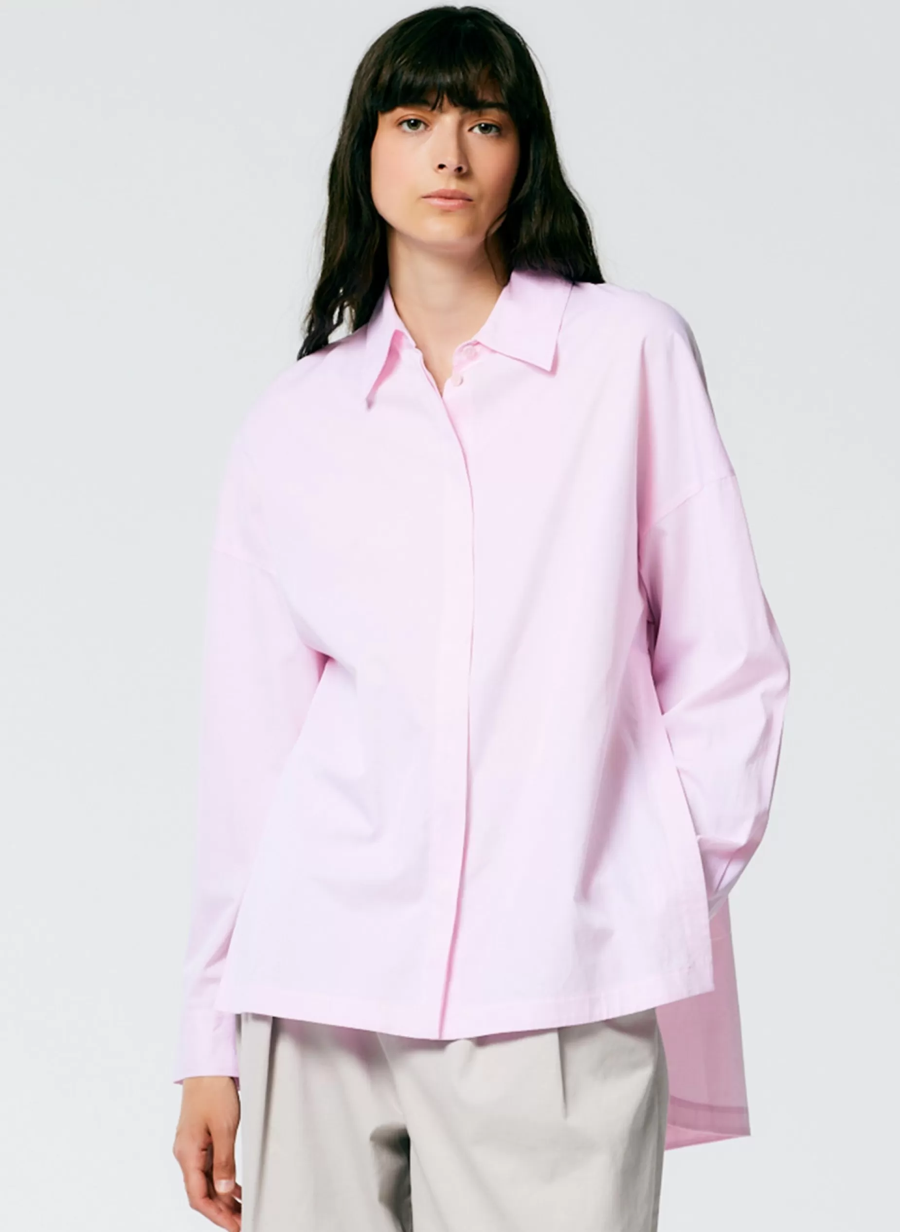 Tibi Tops | Fundamentals - WOFs-Gabe Oversized Shirt