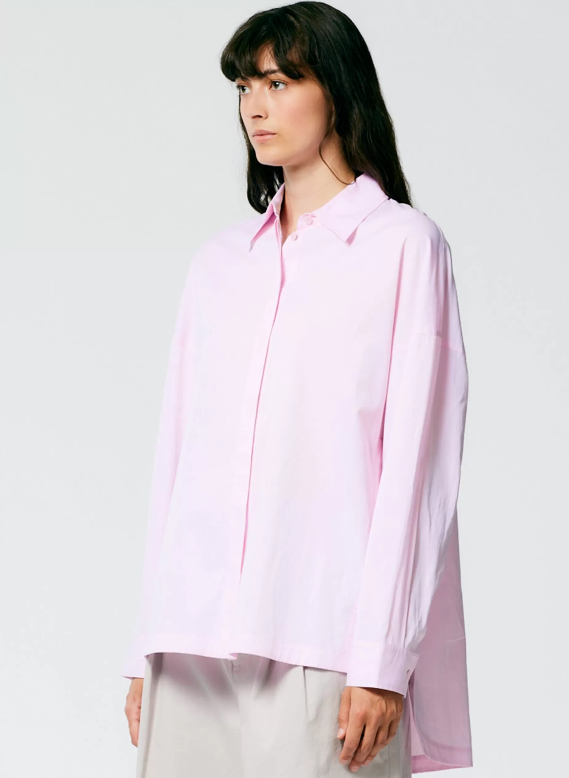 Tibi Tops | Fundamentals - WOFs-Gabe Oversized Shirt