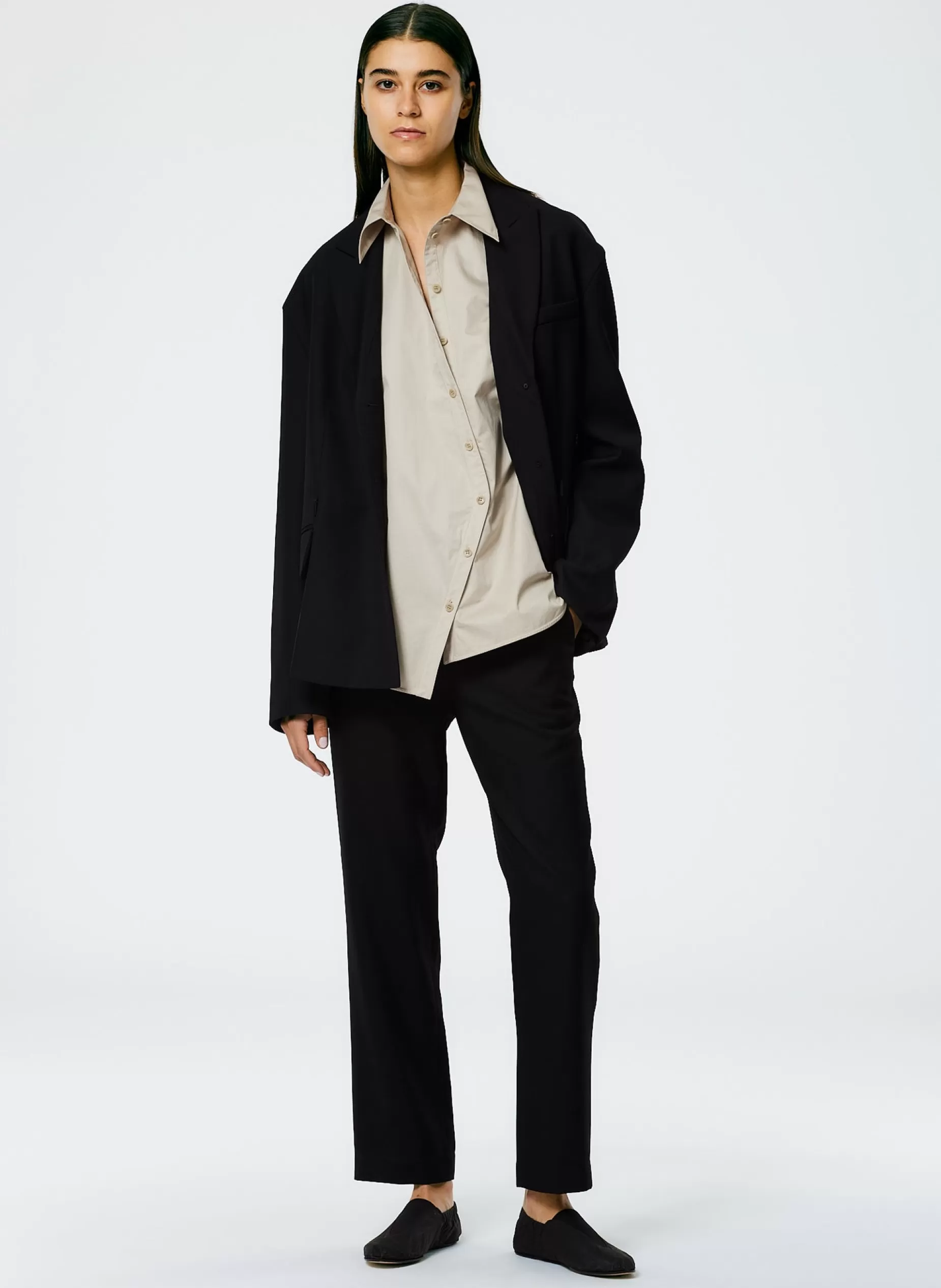 Tibi Suits | Pants & Shorts-Grain De Poudre Lennon Ankle Pant