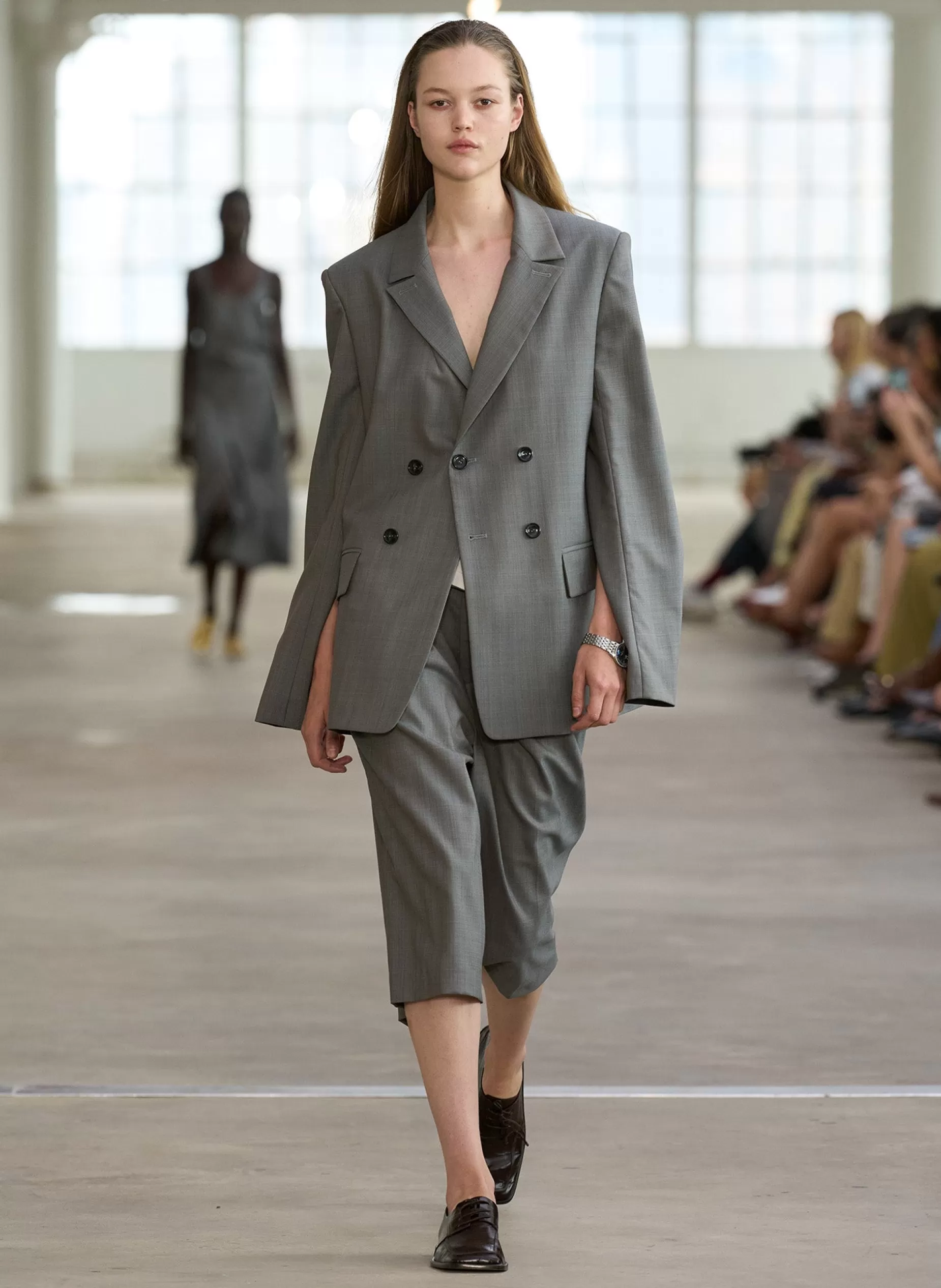 Tibi Suits | Pants & Shorts-Grant Suiting Fold Over Long Short