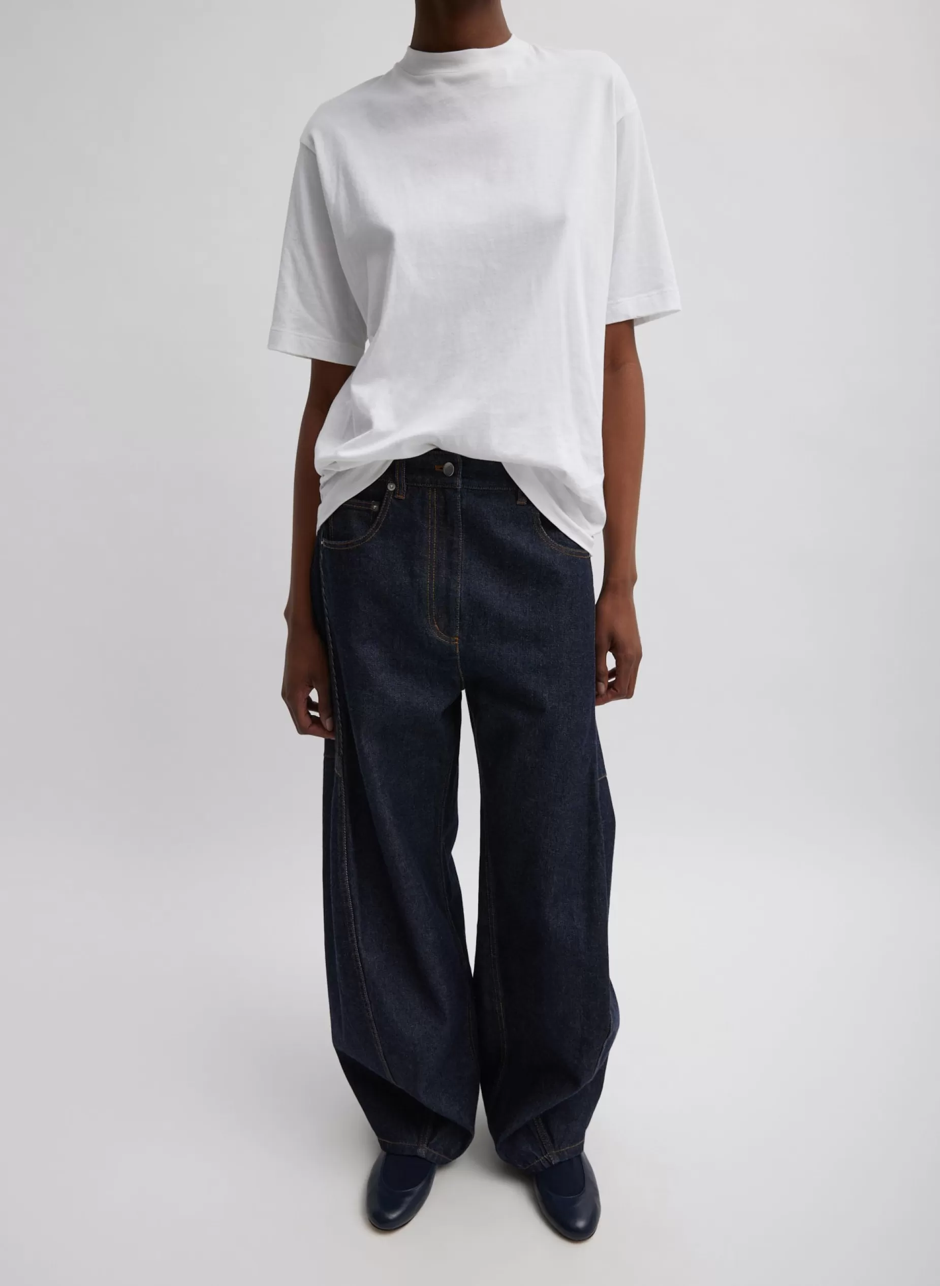 Tibi Denim | Pants & Shorts-Indigo Denim Sid Jean