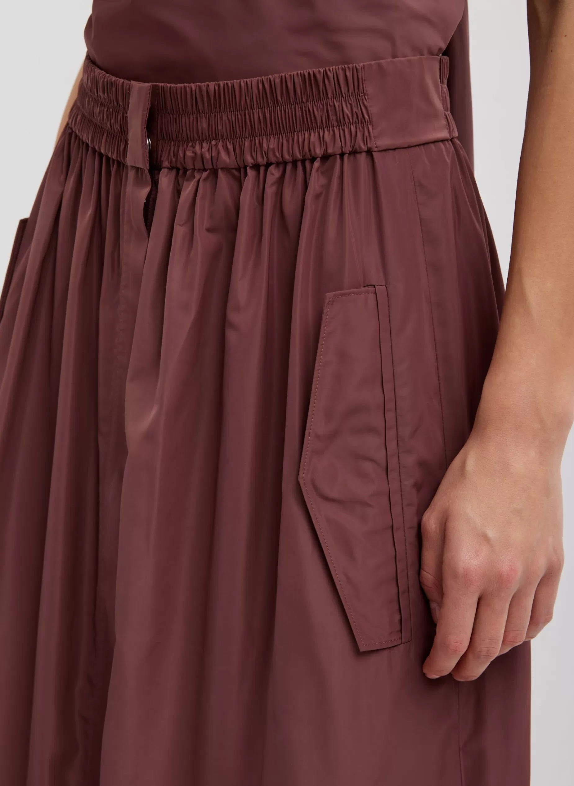 Tibi Skirts-Italian Sporty Nylon Full Skirt