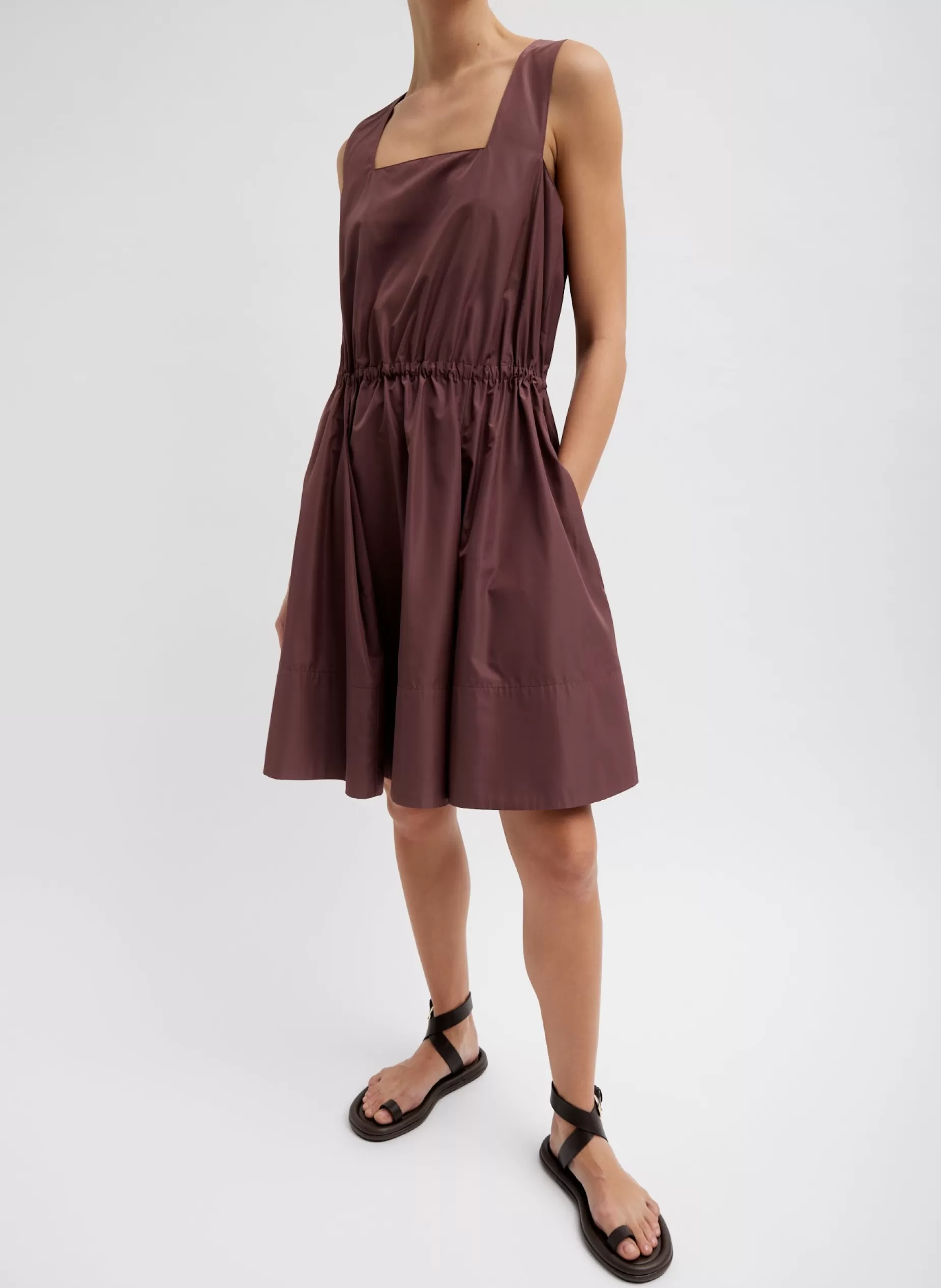 Tibi Dresses-Italian Sporty Nylon Short Tank Dress