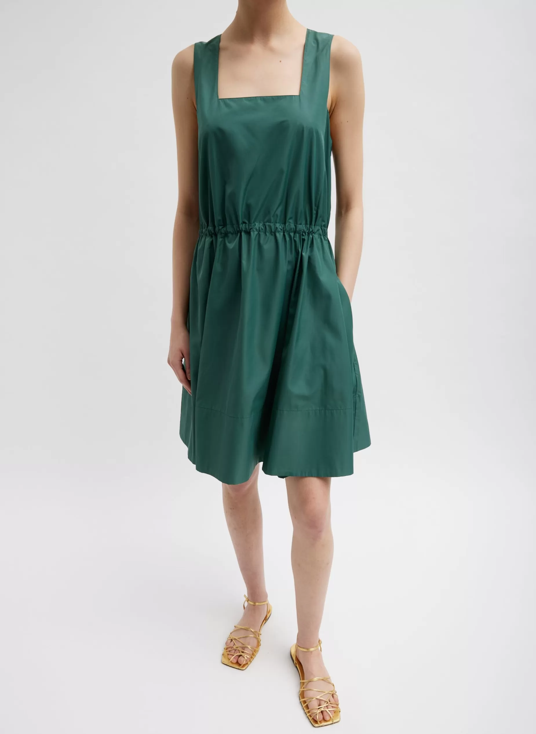 Tibi Dresses-Italian Sporty Nylon Short Tank Dress