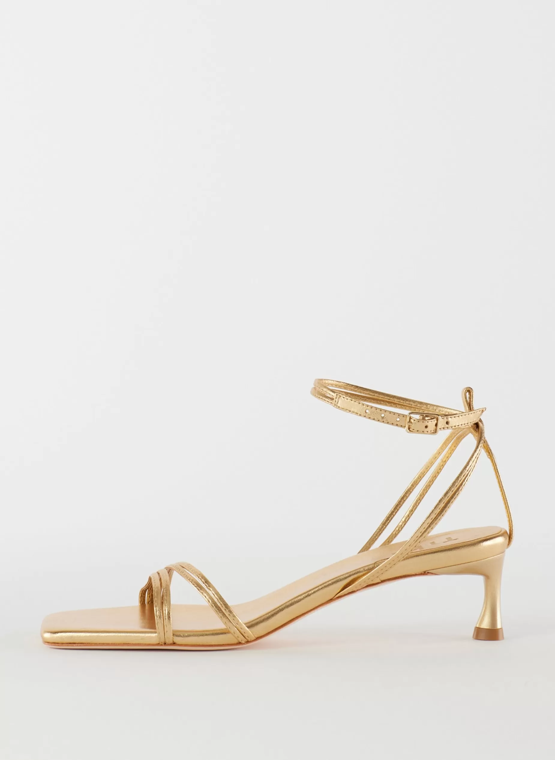 Tibi Heels | Sandals-Metallic Nappa Harper Sandal