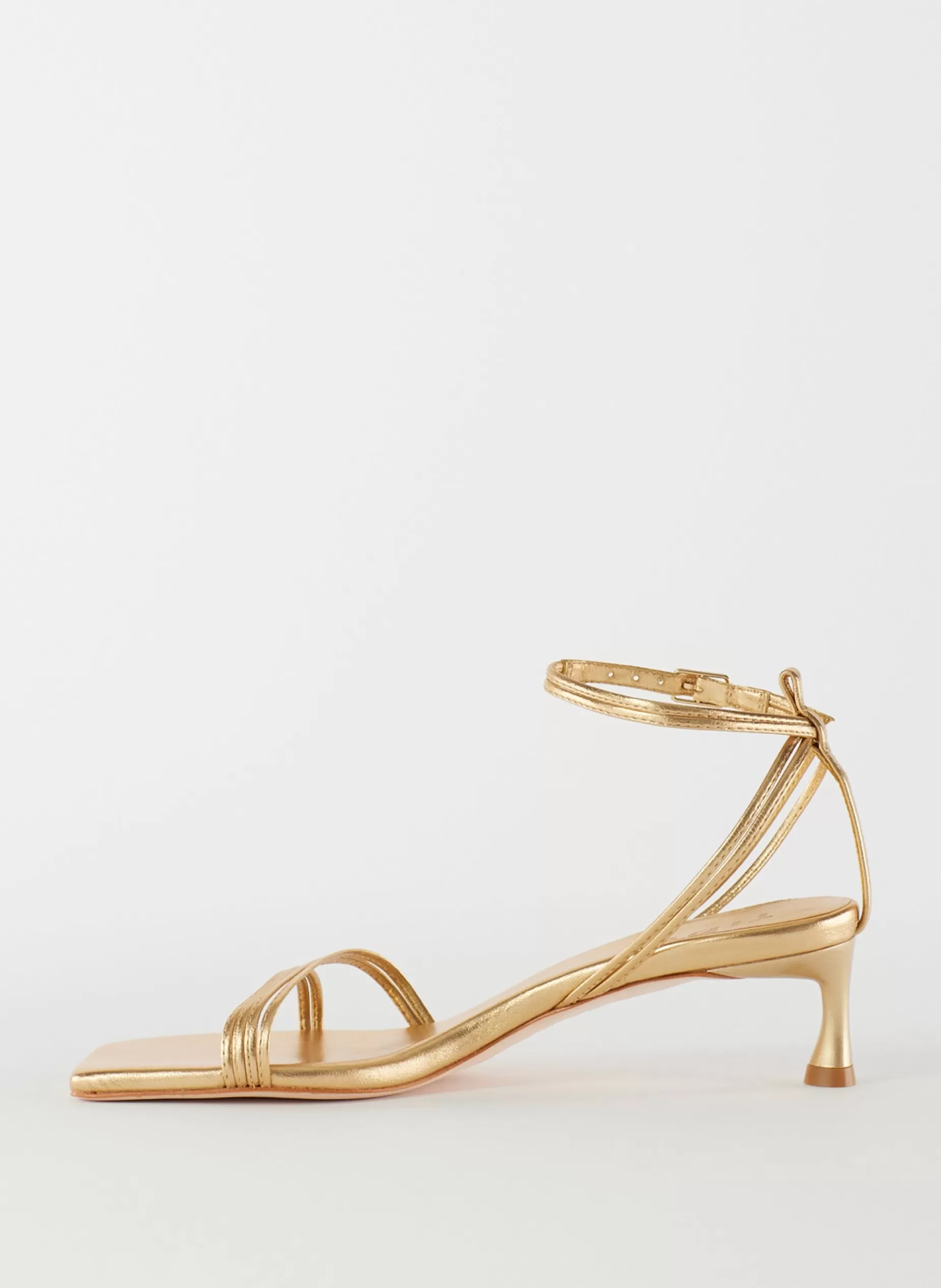 Tibi Heels | Sandals-Metallic Nappa Harper Sandal