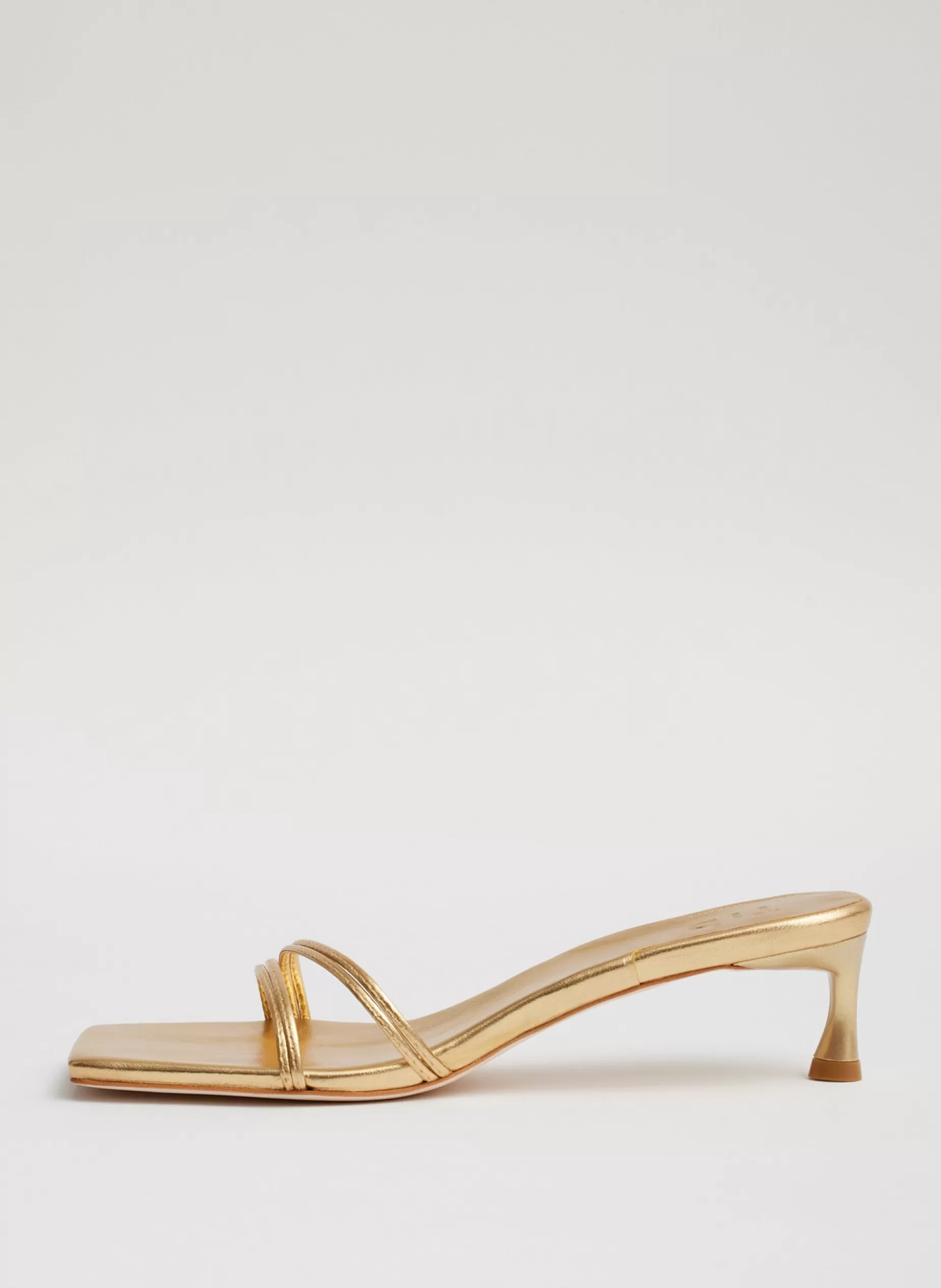 Tibi Heels | Sandals-Metallic Nappa Jim Sandal