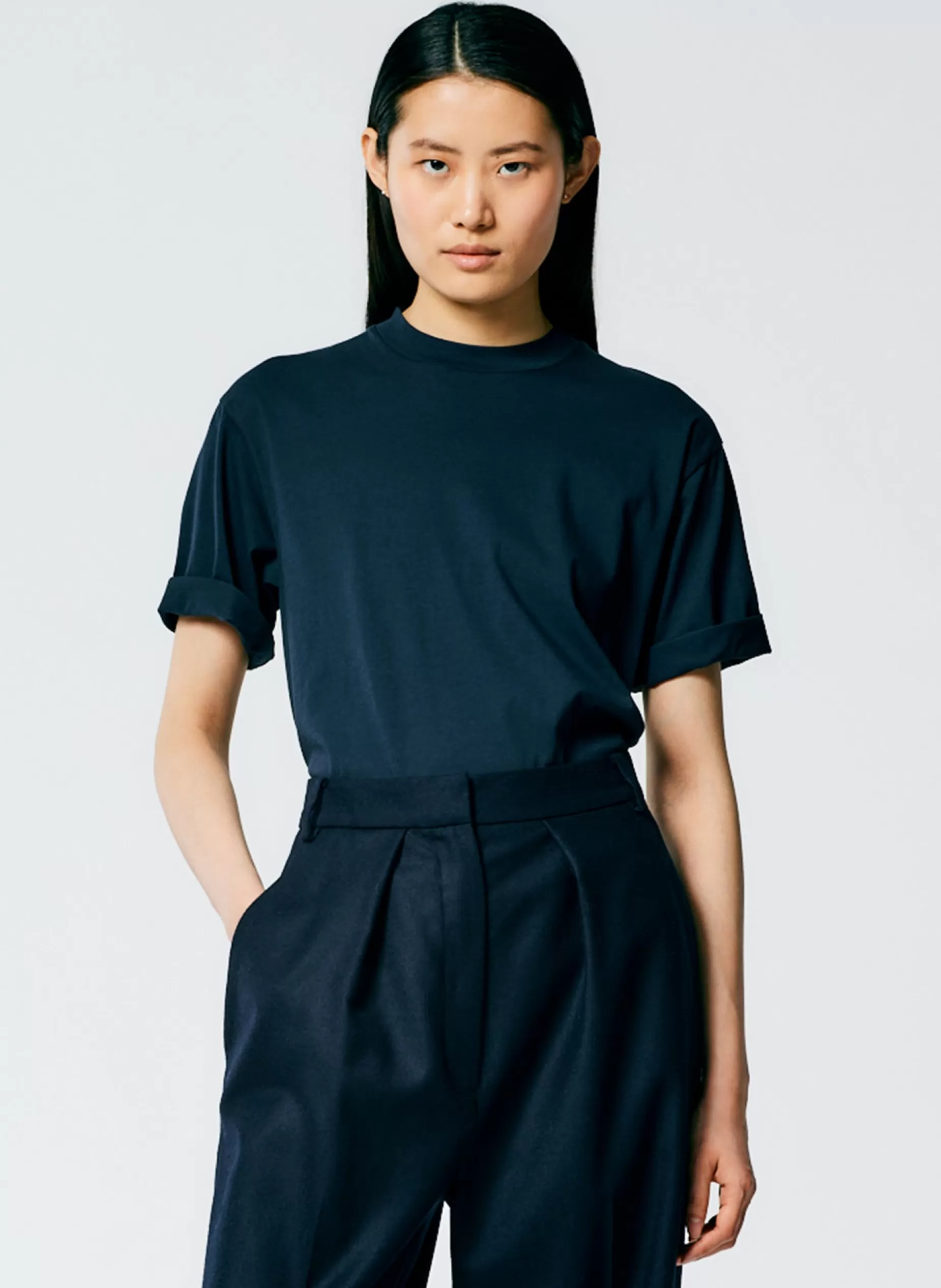 Tibi Tops | Fundamentals - WOFs-Mock Neck Unisex T-Shirt