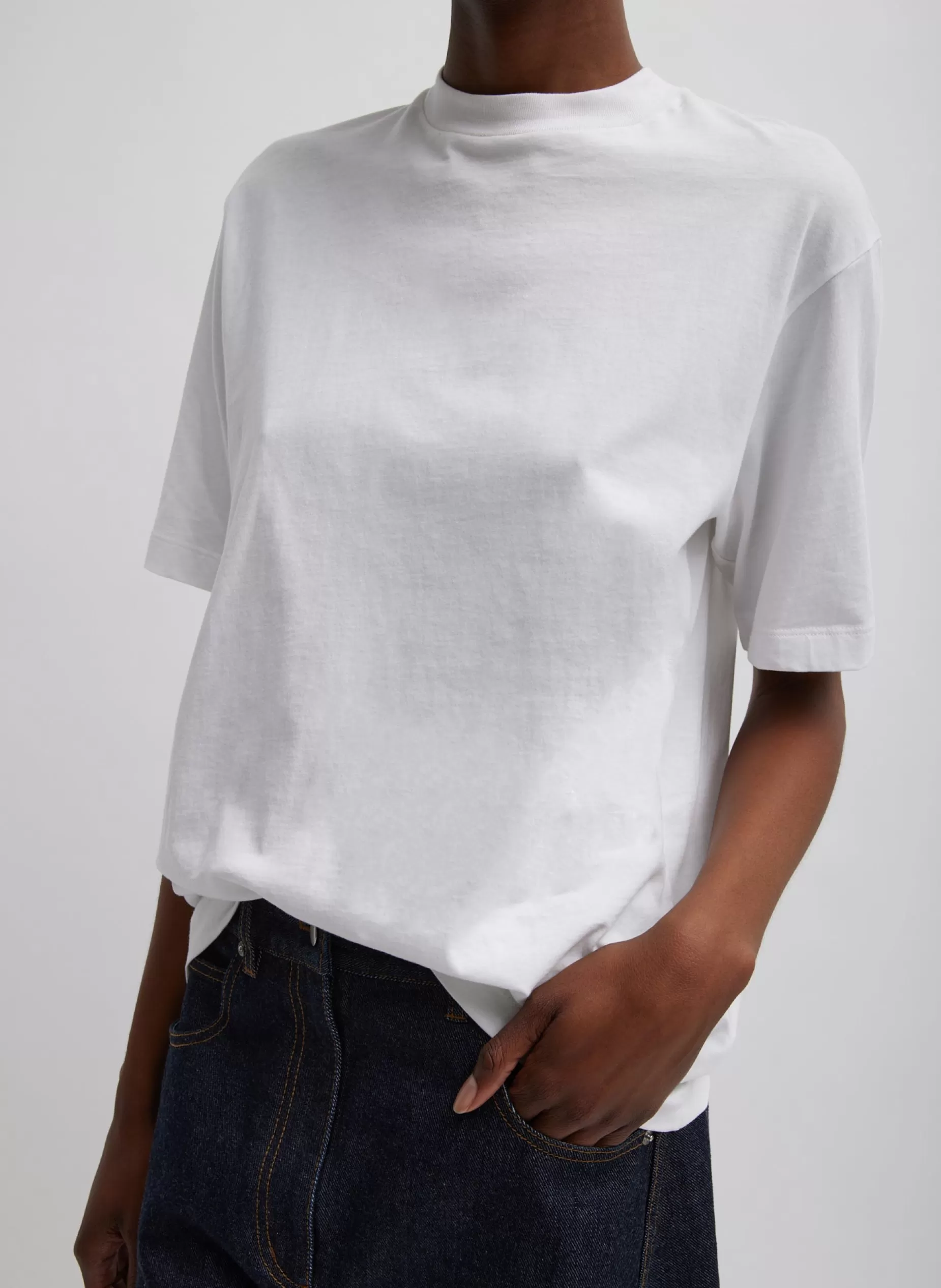 Tibi Tops | Fundamentals - WOFs-Mock Neck Unisex T-Shirt