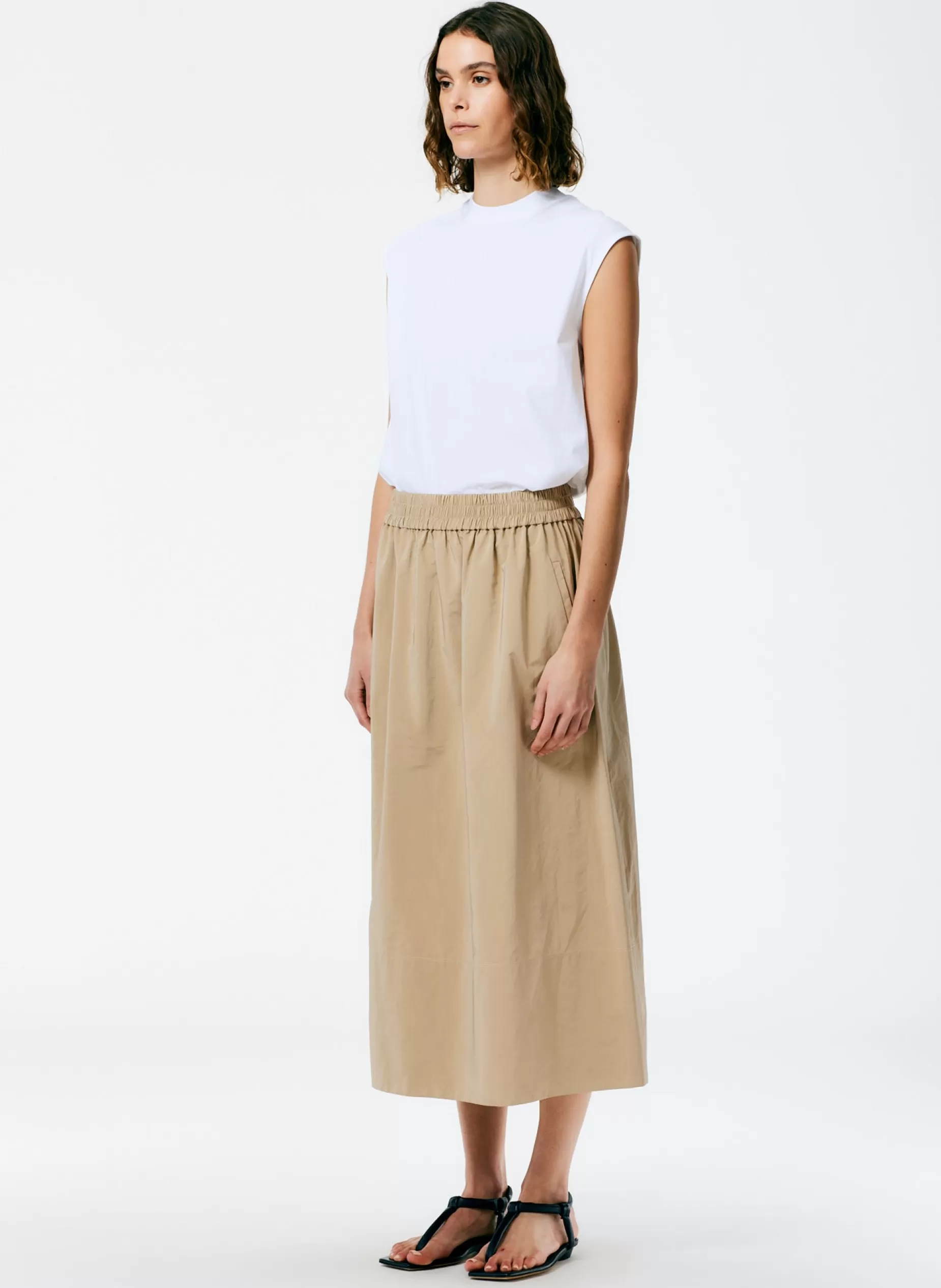 Tibi Skirts | Fundamentals - WOFs-Nylon Pull On Full Skirt