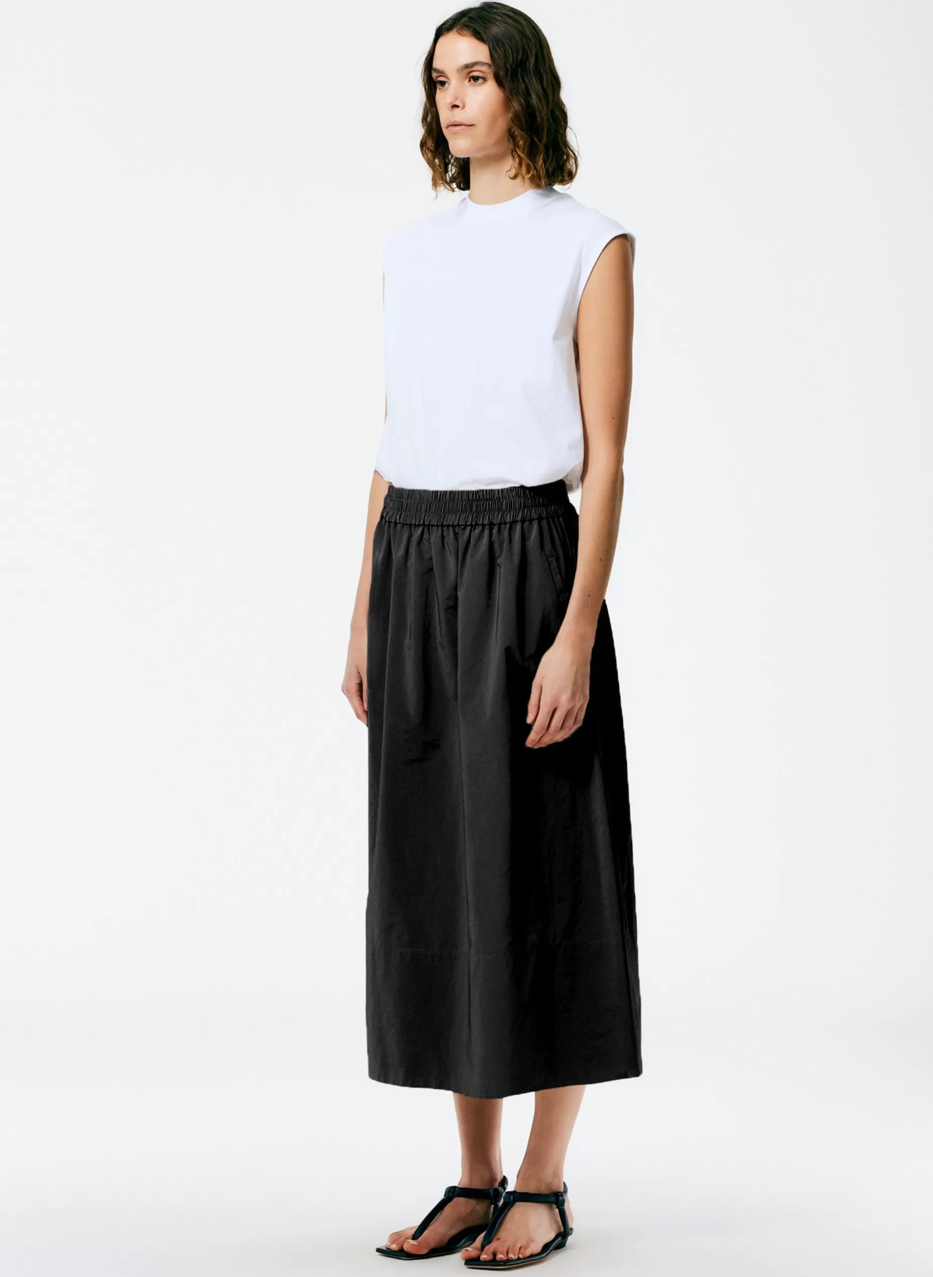 Tibi Skirts | Fundamentals - WOFs-Nylon Pull On Full Skirt