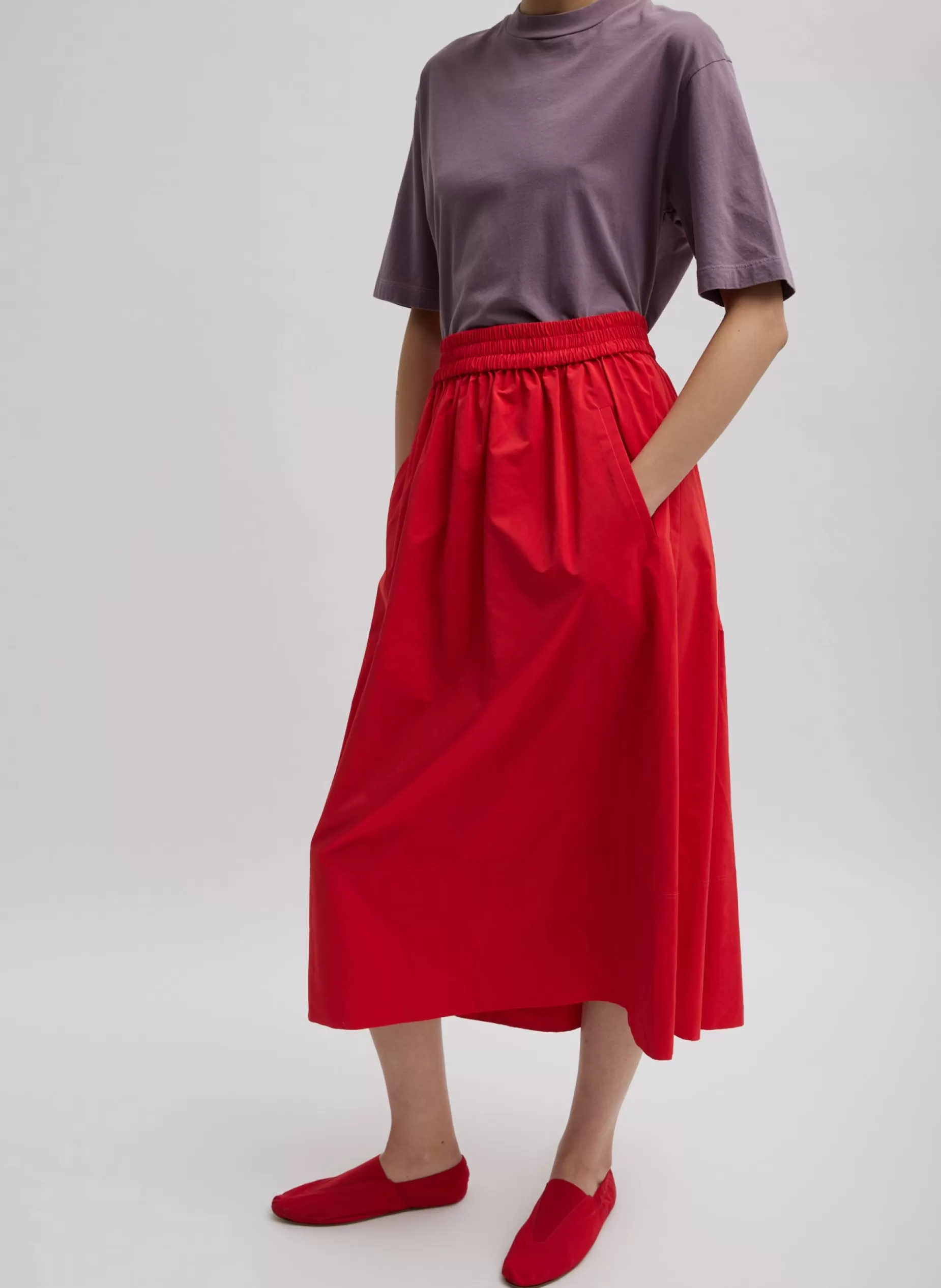 Tibi Skirts | Fundamentals - WOFs-Nylon Pull On Full Skirt