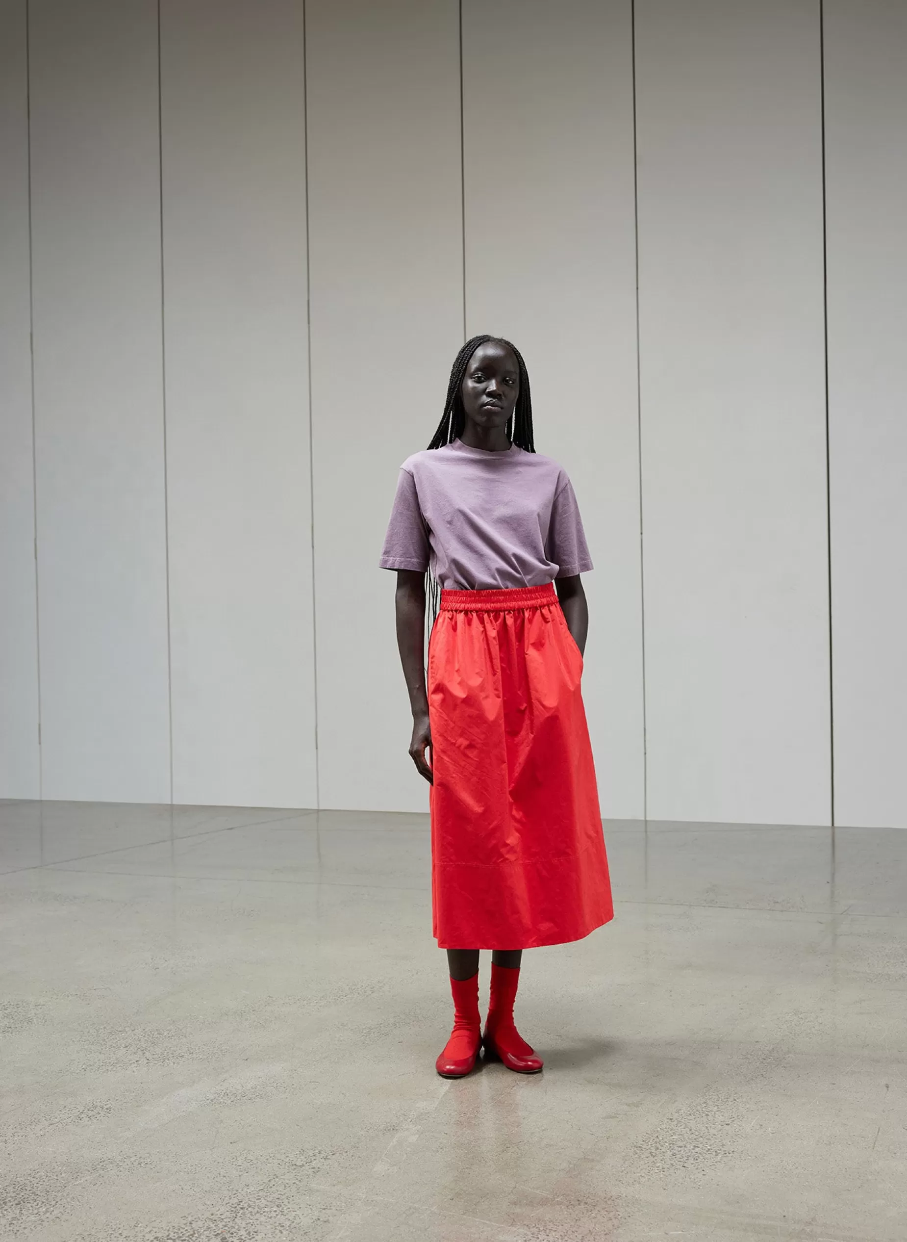 Tibi Skirts | Fundamentals - WOFs-Nylon Pull On Full Skirt