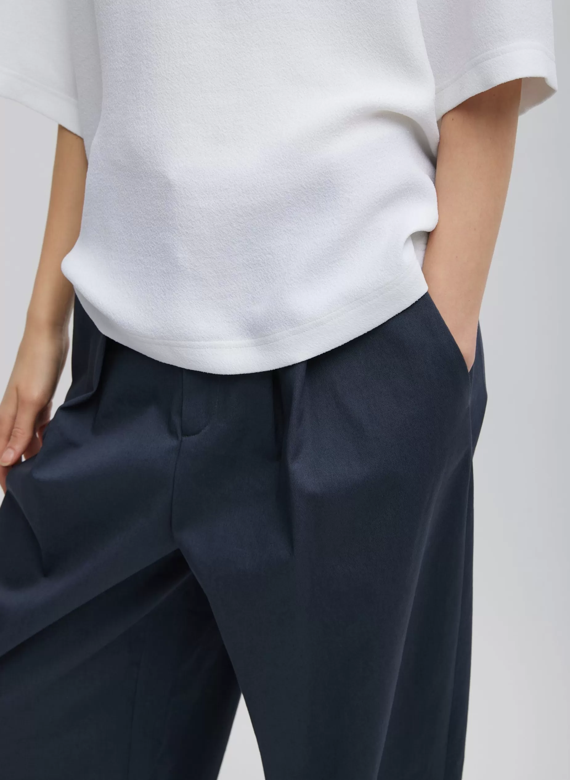 Tibi Suits | Pants & Shorts-Oliver Cotton Stretch Tricotine Stella Pant