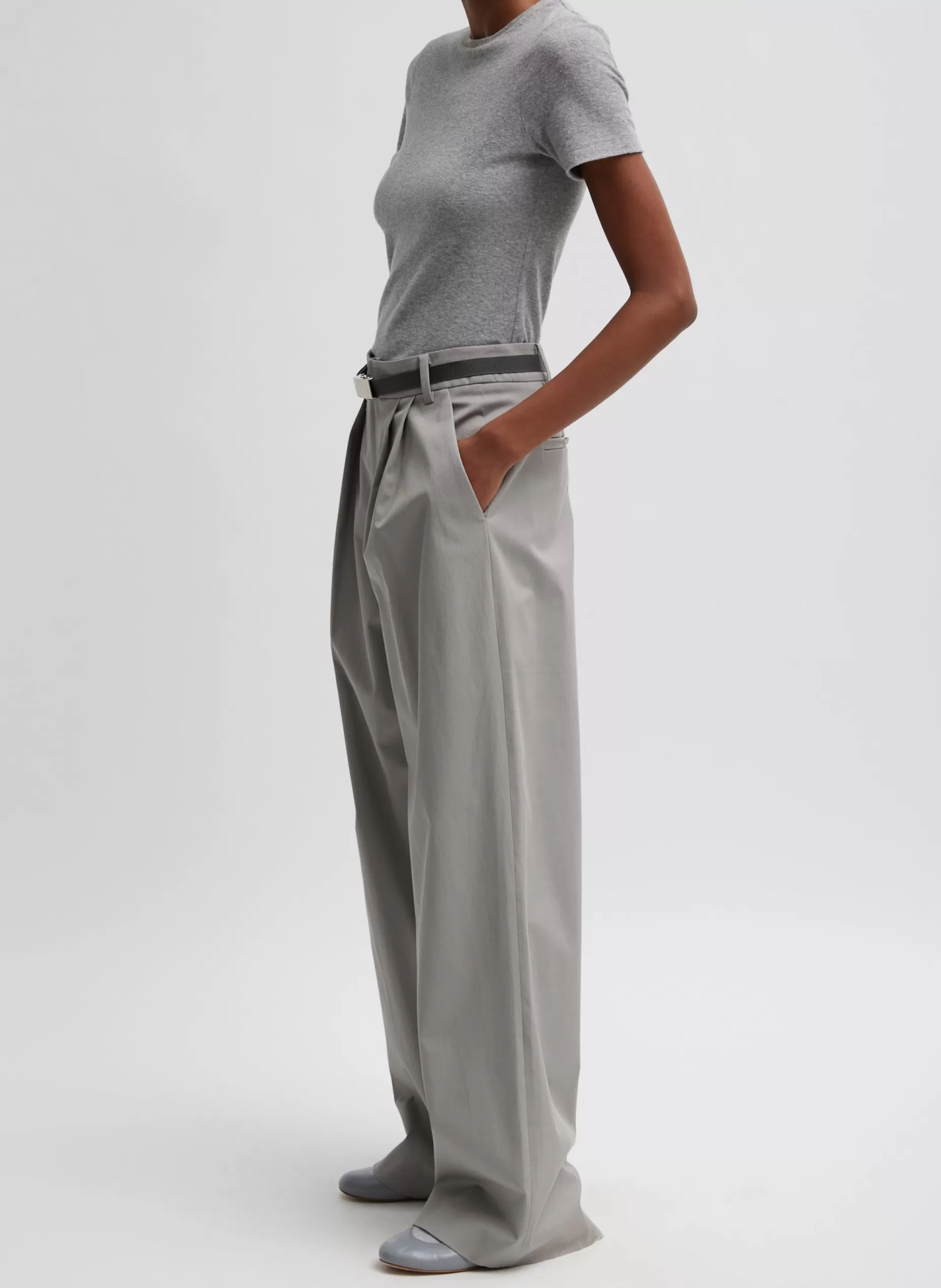 Tibi Suits | Pants & Shorts-Oliver Cotton Stretch Tricotine Stella Pant